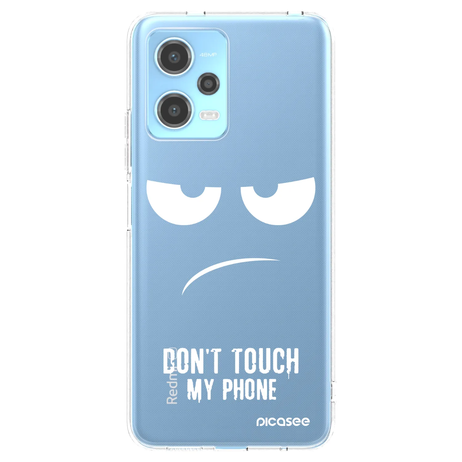 Picasee silikónový prehľadný obal pre Xiaomi Redmi Note 12 5G - Nesiahajte mi na telefón
