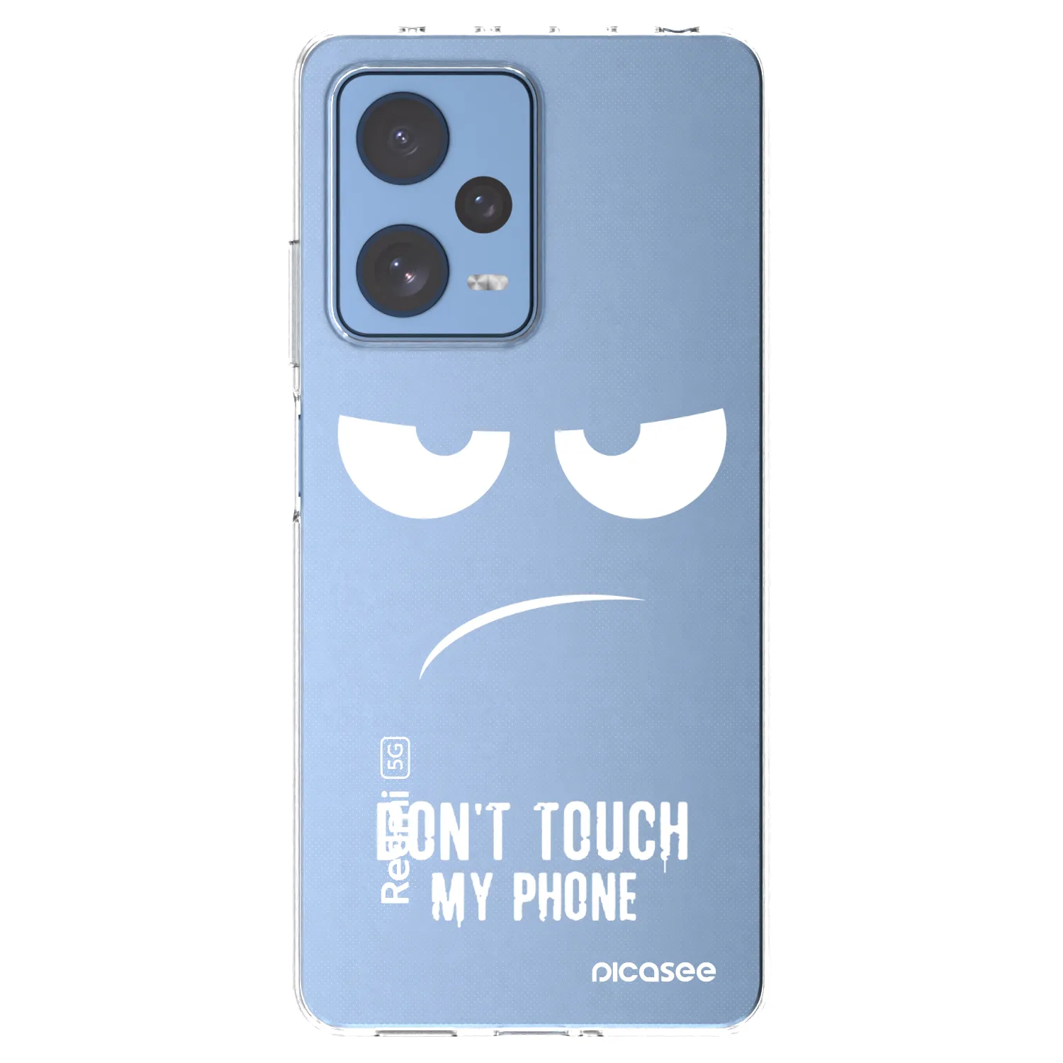 Picasee silikónový prehľadný obal pre Xiaomi Redmi Note 12 Pro 5G - Nesiahajte mi na telefón