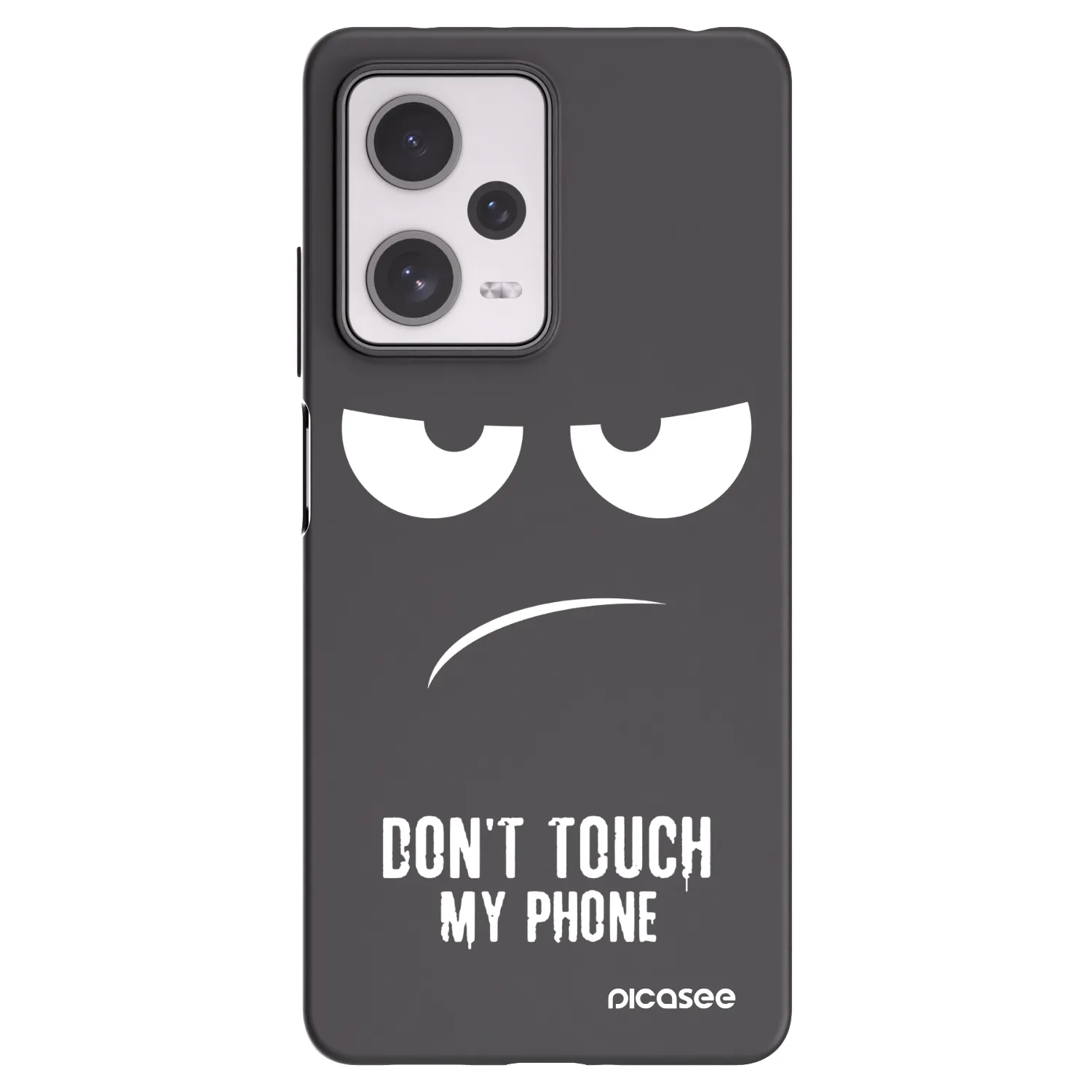 Picasee silikónový čierny obal pre Xiaomi Redmi Note 12 Pro+ 5G - Nesiahajte mi na telefón