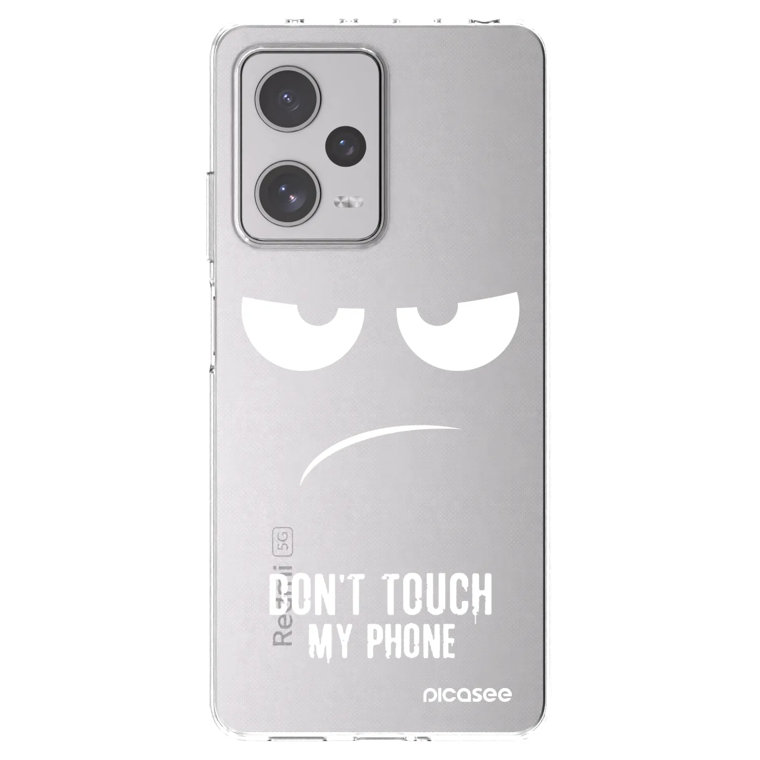 Picasee silikónový prehľadný obal pre Xiaomi Redmi Note 12 Pro+ 5G - Nesiahajte mi na telefón