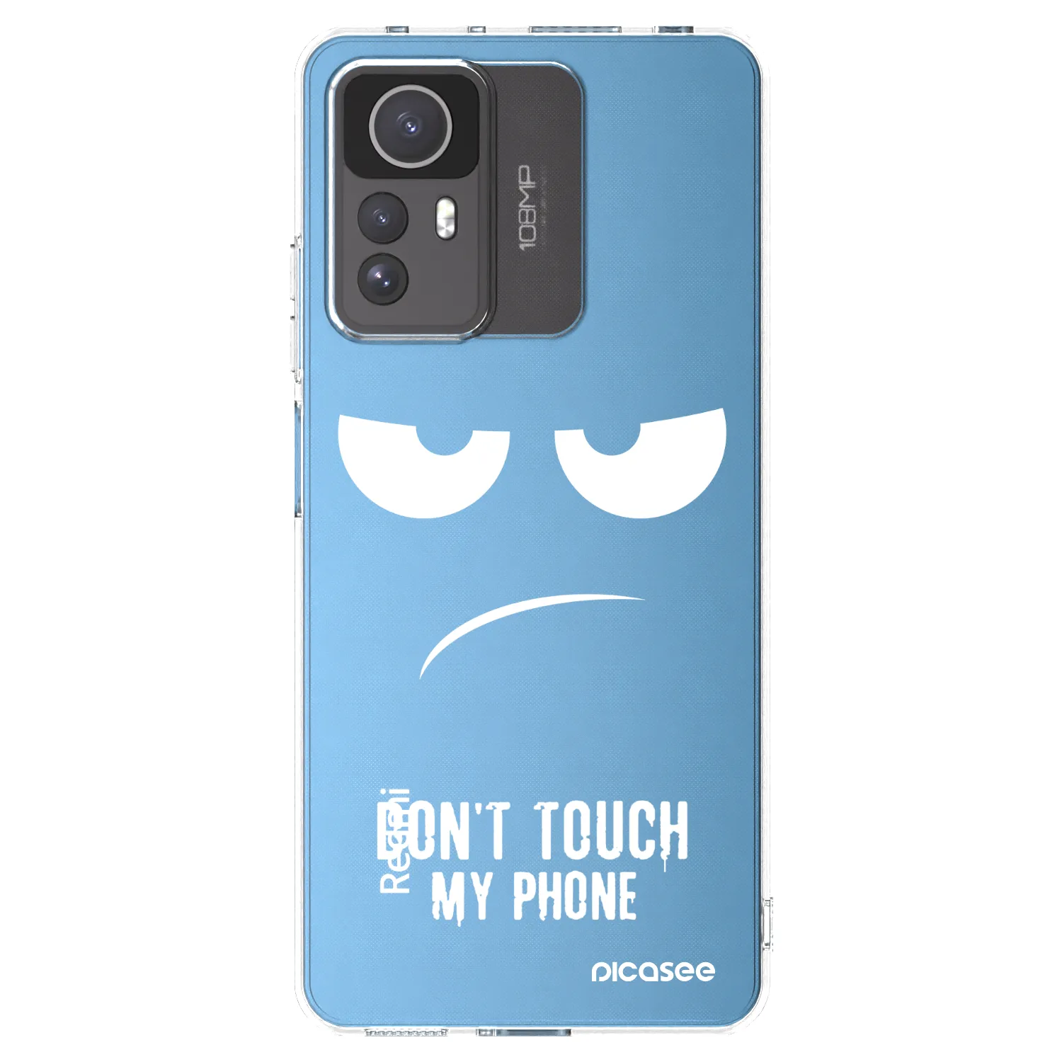 Picasee silikónový prehľadný obal pre Xiaomi Redmi Note 12S - Nesiahajte mi na telefón
