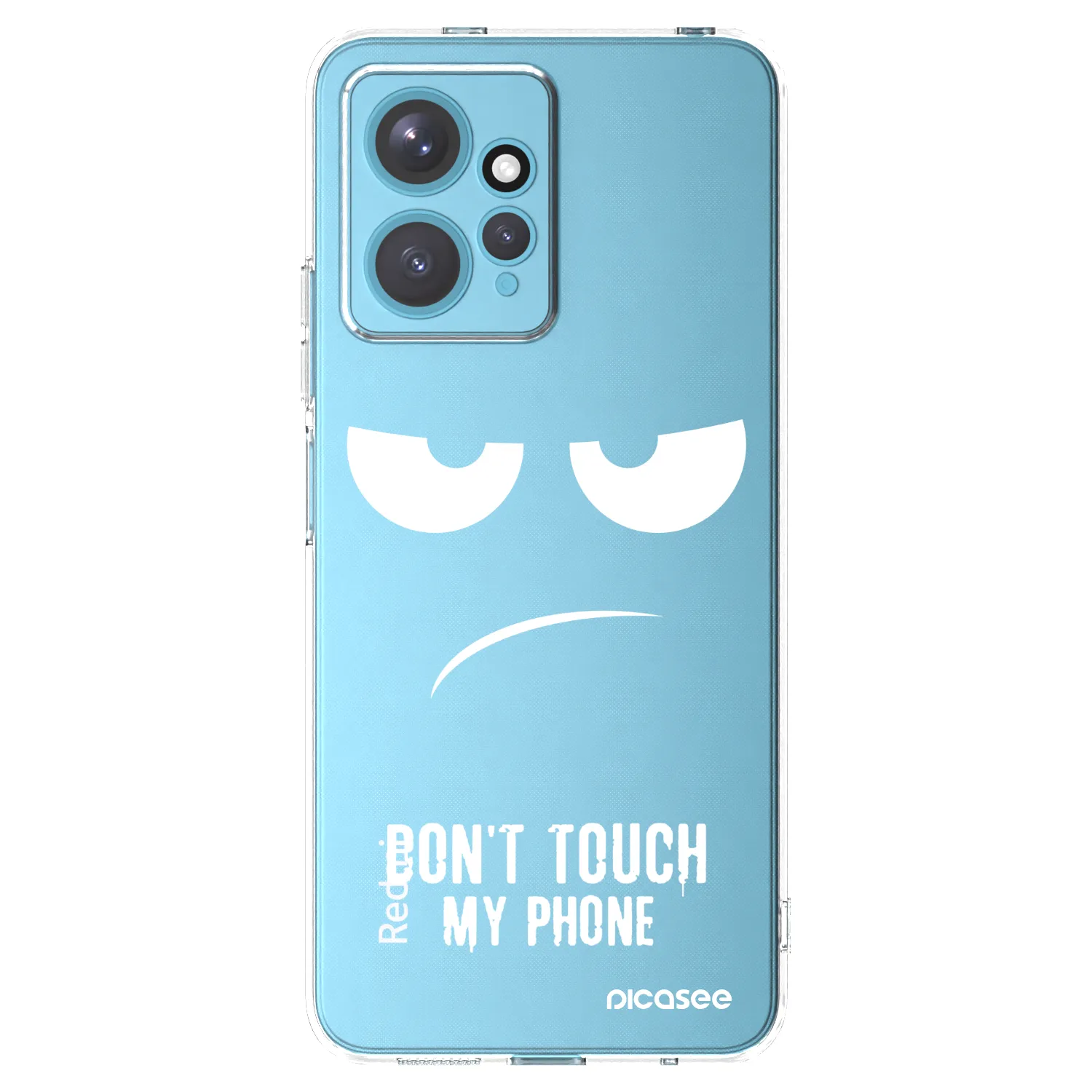 Picasee silikónový prehľadný obal pre Xiaomi Redmi Note 12 4G - Nesiahajte mi na telefón