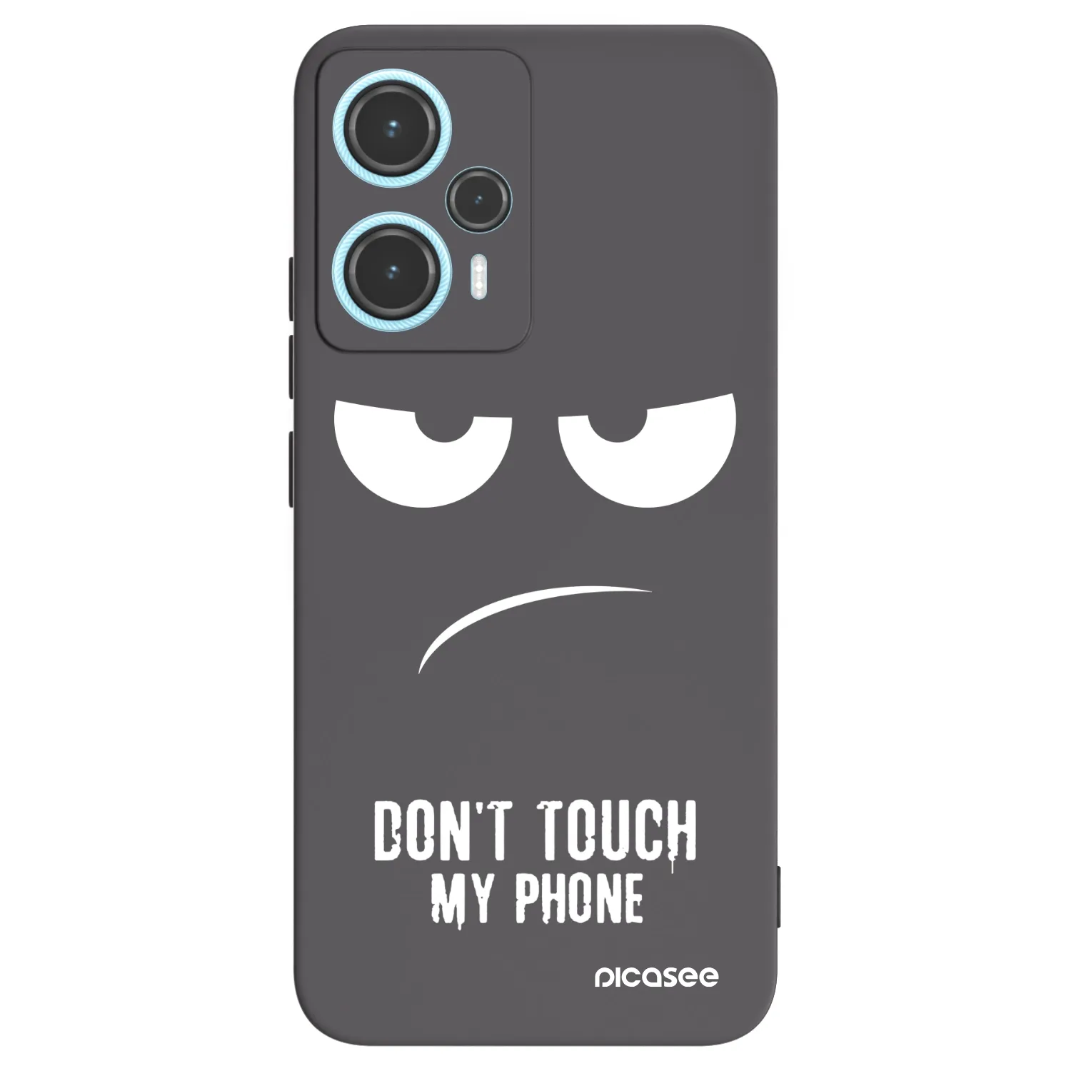 Picasee silikónový čierny obal pre Xiaomi Poco F5 - Nesiahajte mi na telefón
