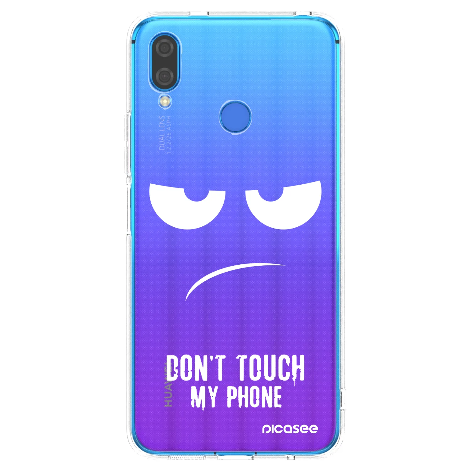 Silikónový prehľadný obal pre Huawei Nova 3 - Nesiahajte mi na telefón