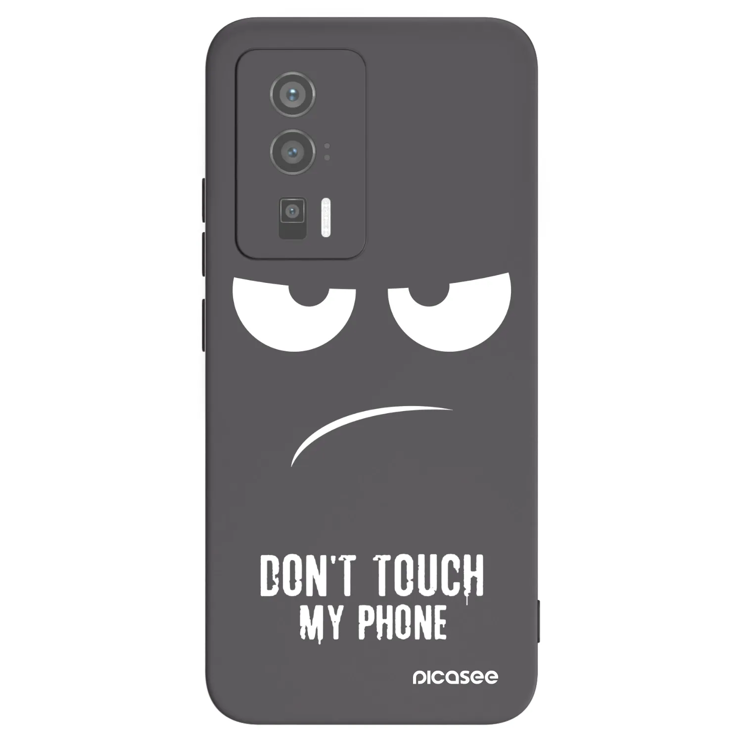 Picasee silikónový čierny obal pre Xiaomi Poco F5 Pro 5G - Nesiahajte mi na telefón