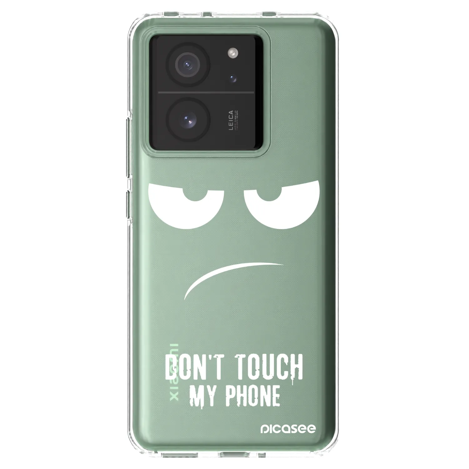 Picasee silikónový prehľadný obal pre Xiaomi 13T Pro - Nesiahajte mi na telefón