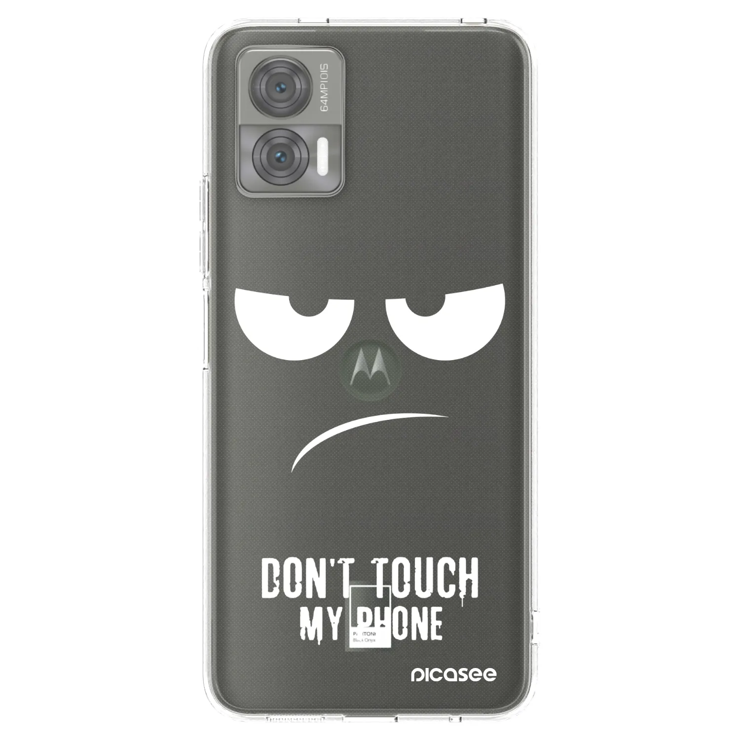 Picasee silikónový prehľadný obal pre Motorola Edge 30 Neo - Nesiahajte mi na telefón