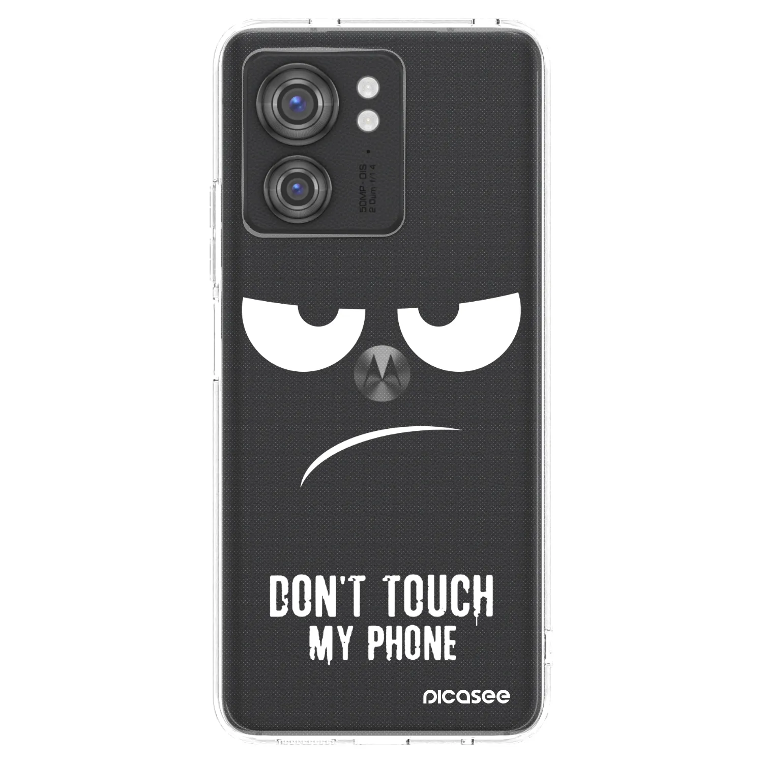 Picasee silikónový prehľadný obal pre Motorola Edge 40 - Nesiahajte mi na telefón