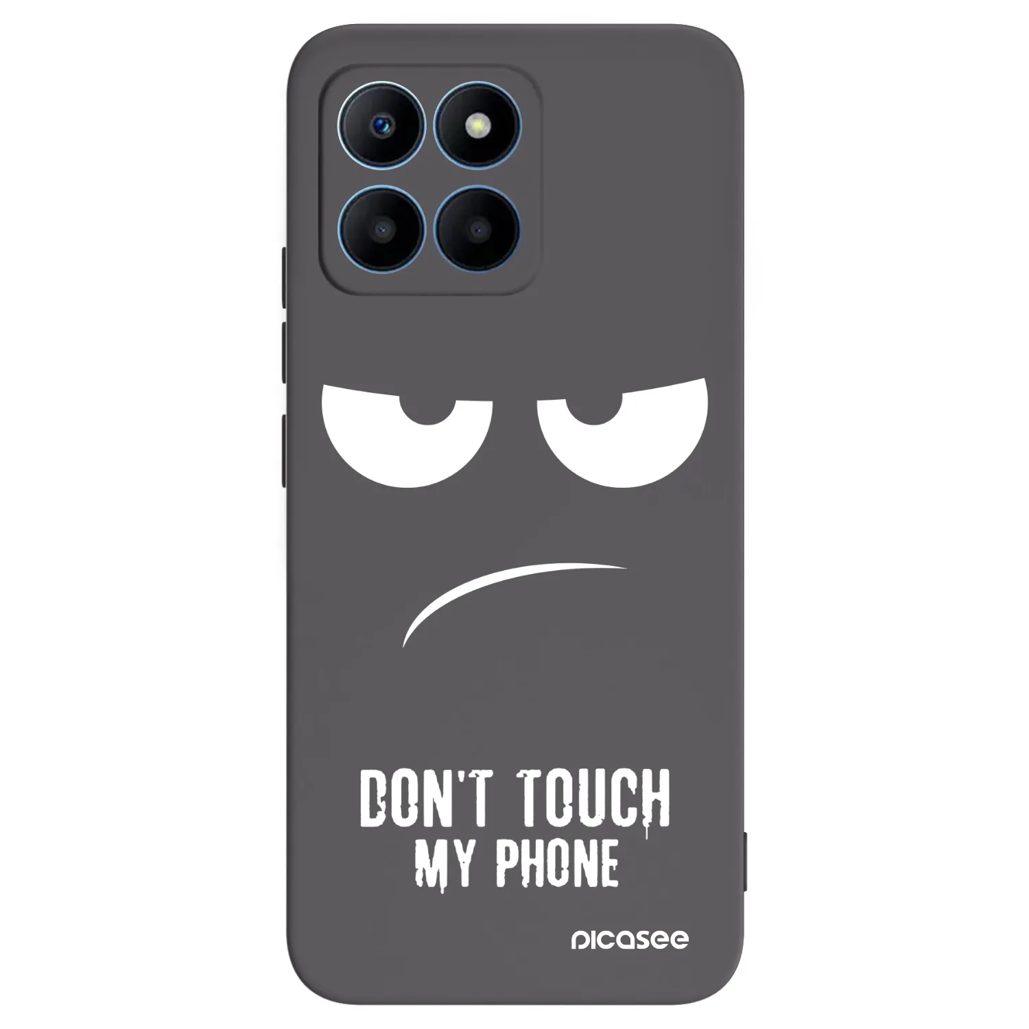 Picasee silikónový čierny obal pre Honor 70 Lite - Nesiahajte mi na telefón