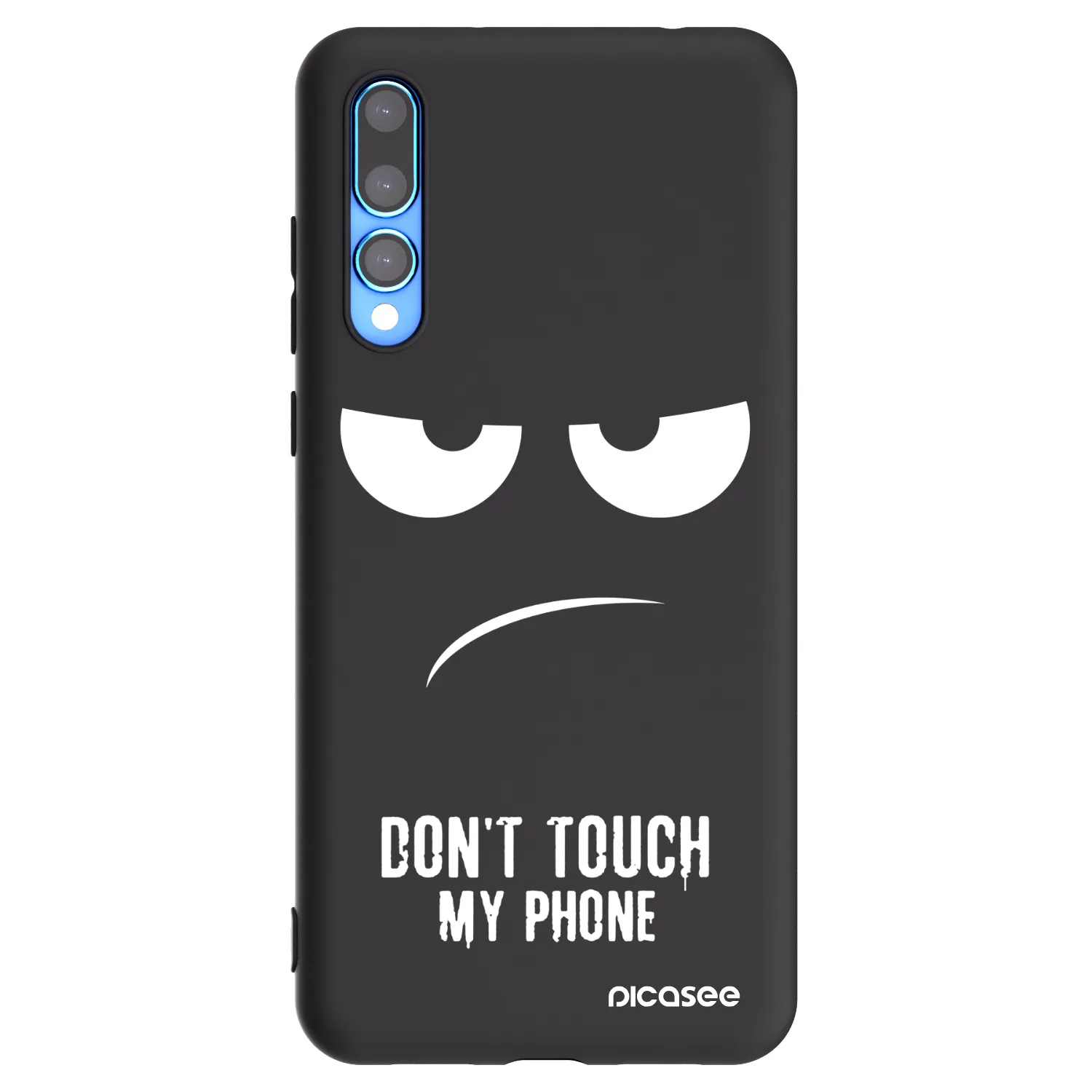 Picasee silikónový čierny obal pre Huawei P20 Pro - Nesiahajte mi na telefón