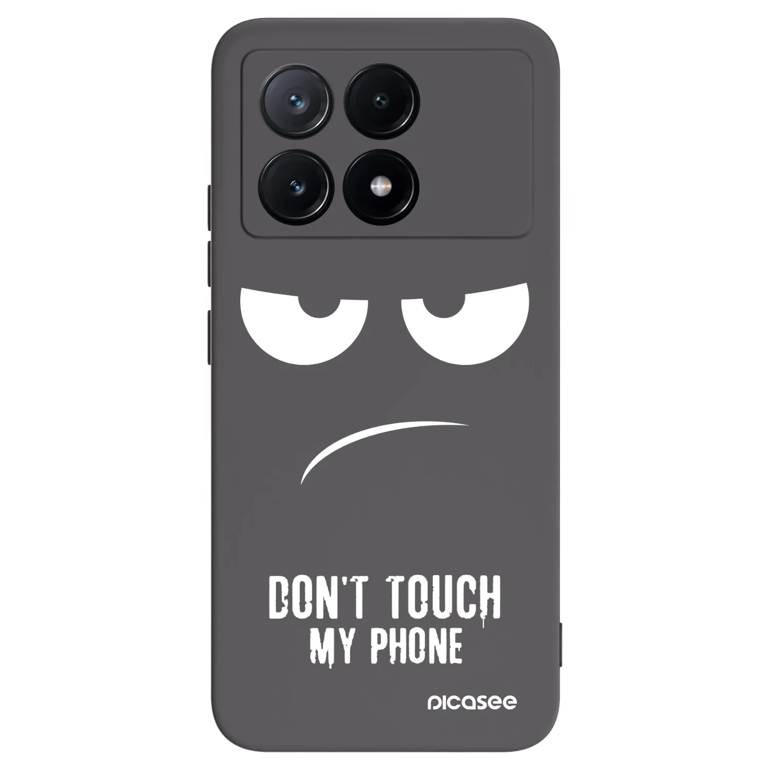 Picasee silikónový čierny obal pre Xiaomi Poco X6 Pro - Nesiahajte mi na telefón