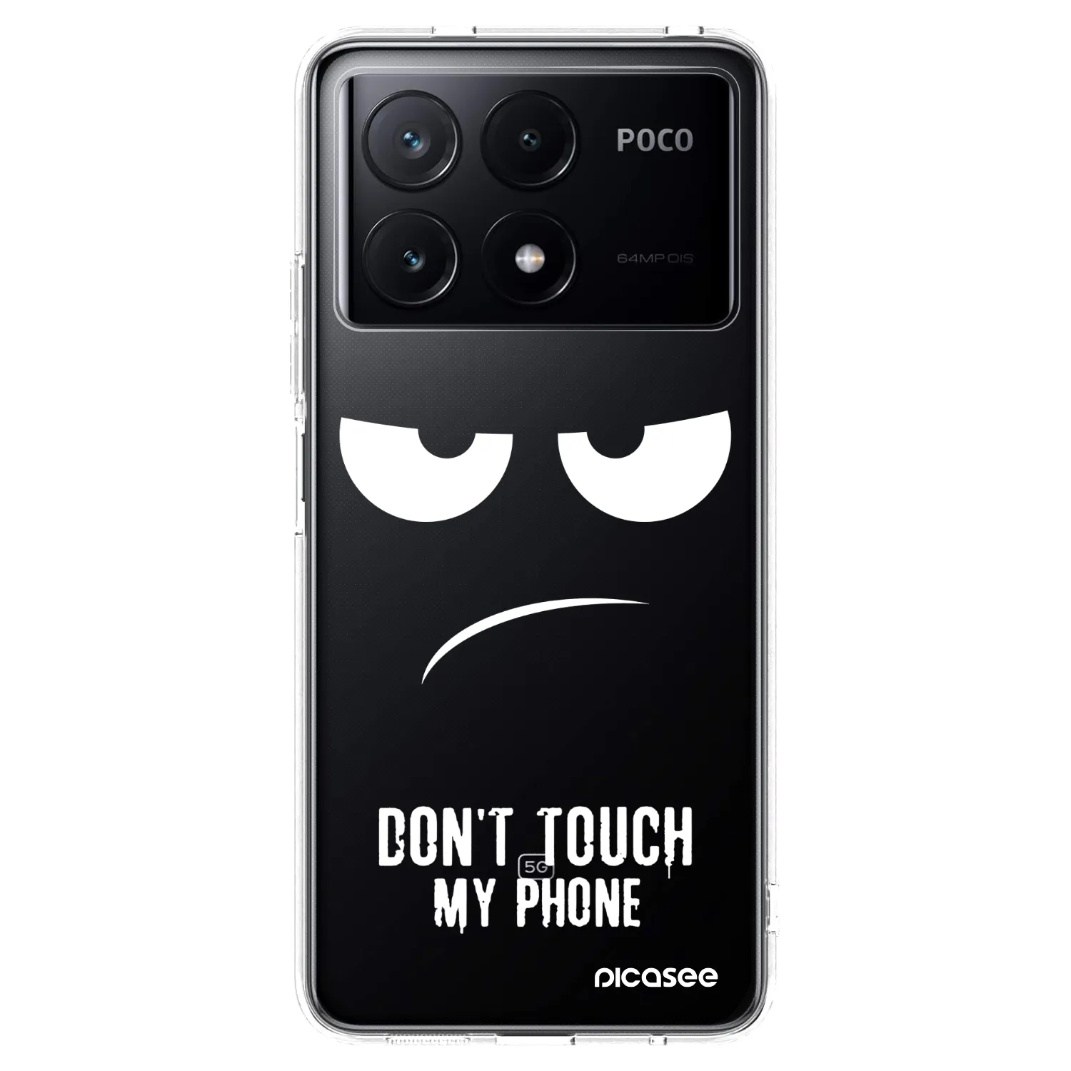 Picasee silikónový prehľadný obal pre Xiaomi Poco X6 Pro - Nesiahajte mi na telefón