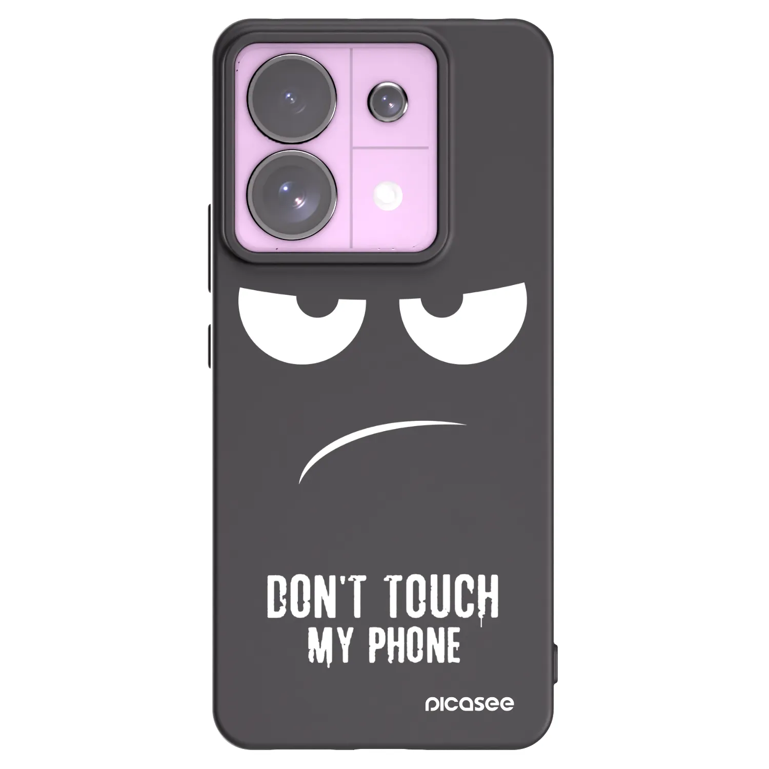Picasee silikónový čierny obal pre Xiaomi Redmi Note 13 Pro 5G - Nesiahajte mi na telefón