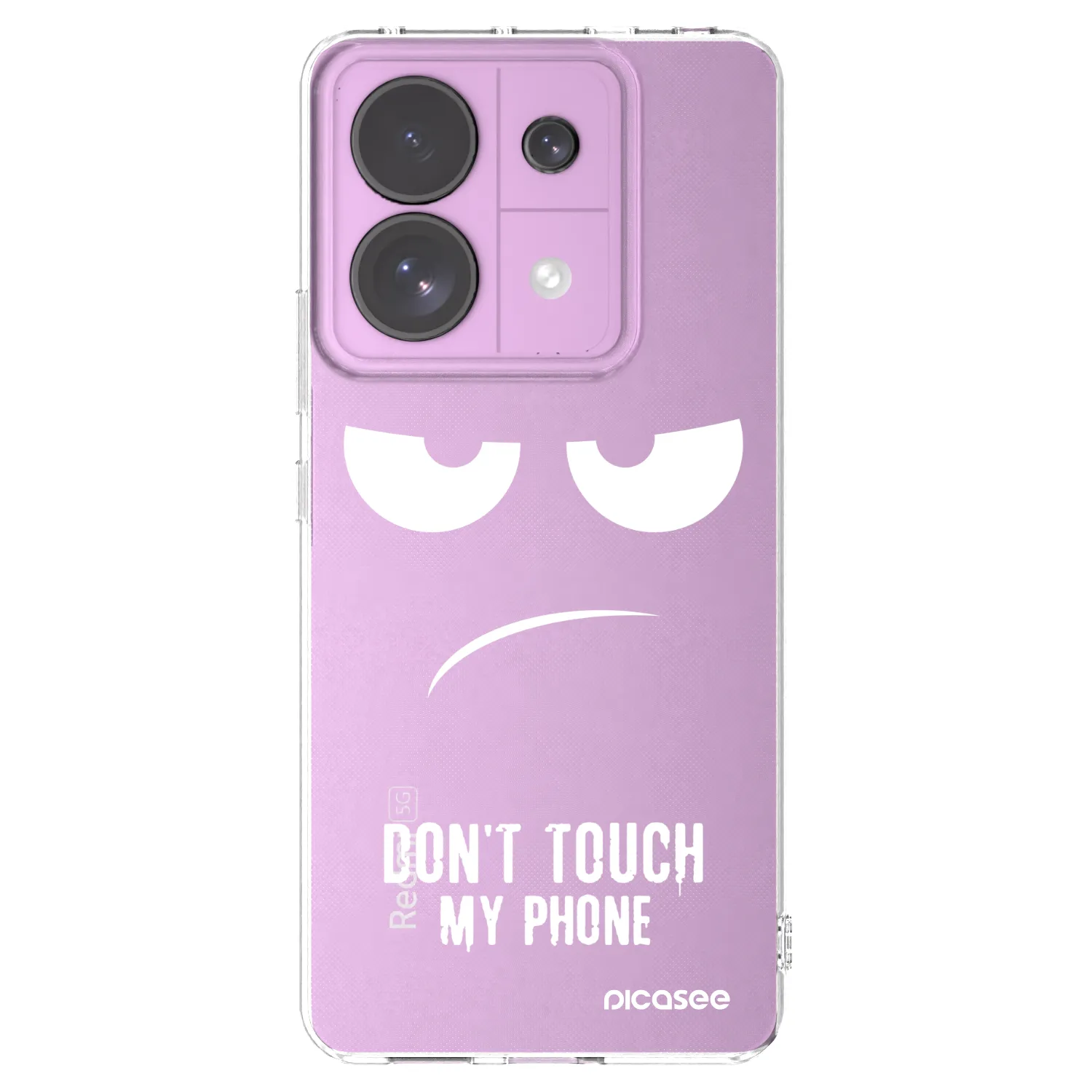 Picasee silikónový prehľadný obal pre Xiaomi Redmi Note 13 Pro 5G - Nesiahajte mi na telefón
