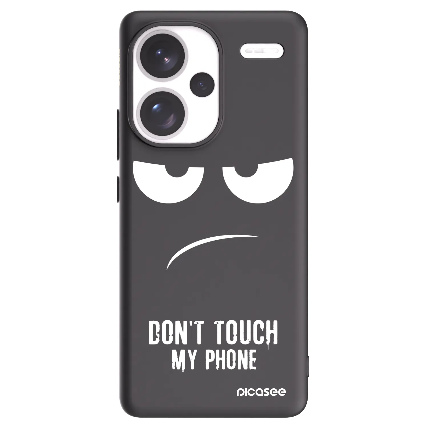 Silikónový čierny obal pre Xiaomi Redmi Note 13 Pro+ 5G - Nesiahajte mi na telefón