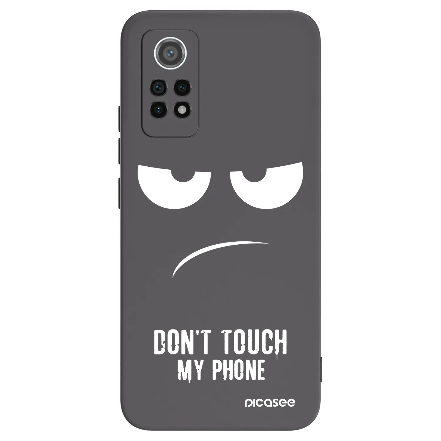 Picasee silikónový čierny obal pre Xiaomi Redmi Note 12 Pro 4G - Nesiahajte mi na telefón