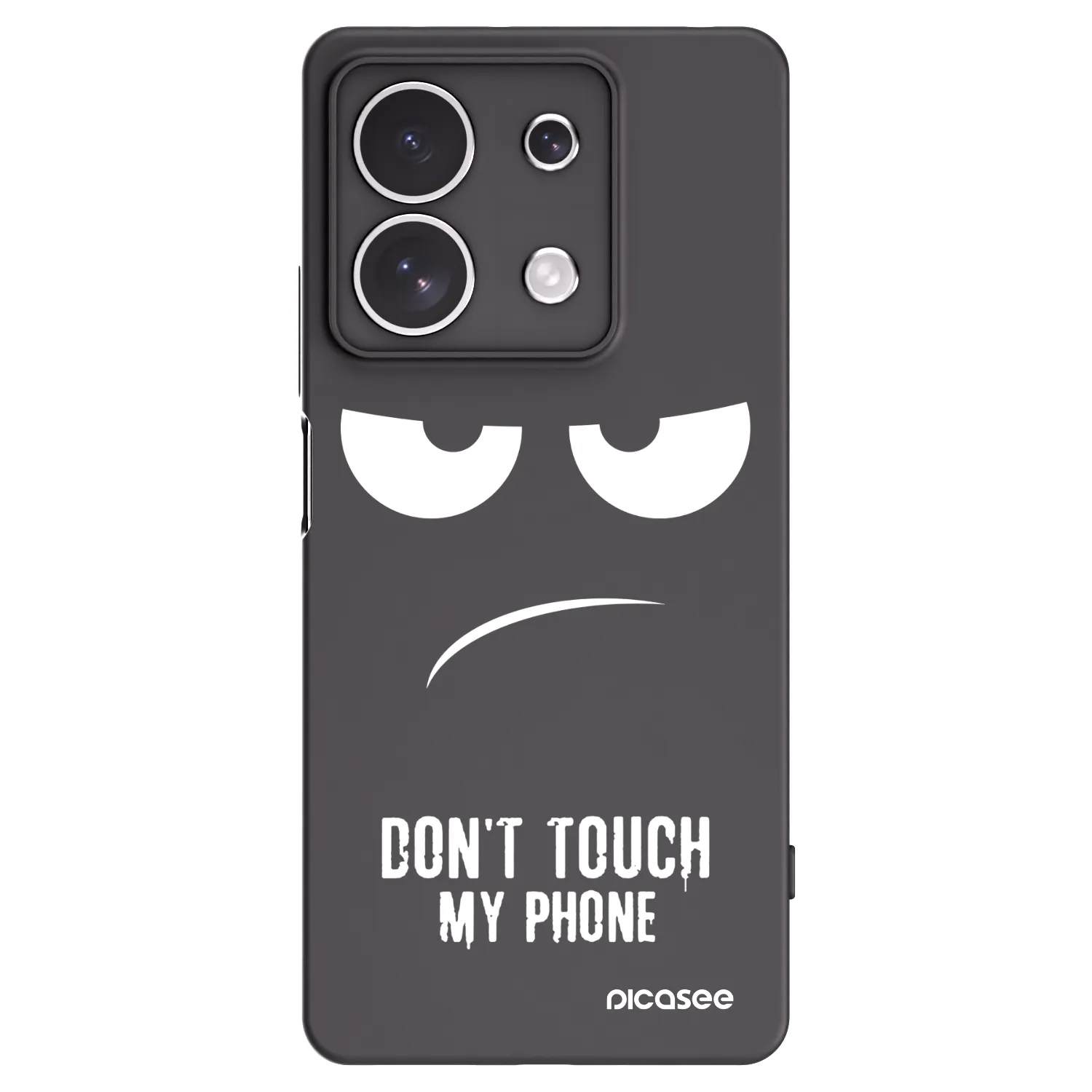 Picasee silikónový čierny obal pre Xiaomi Redmi Note 13 4G - Nesiahajte mi na telefón