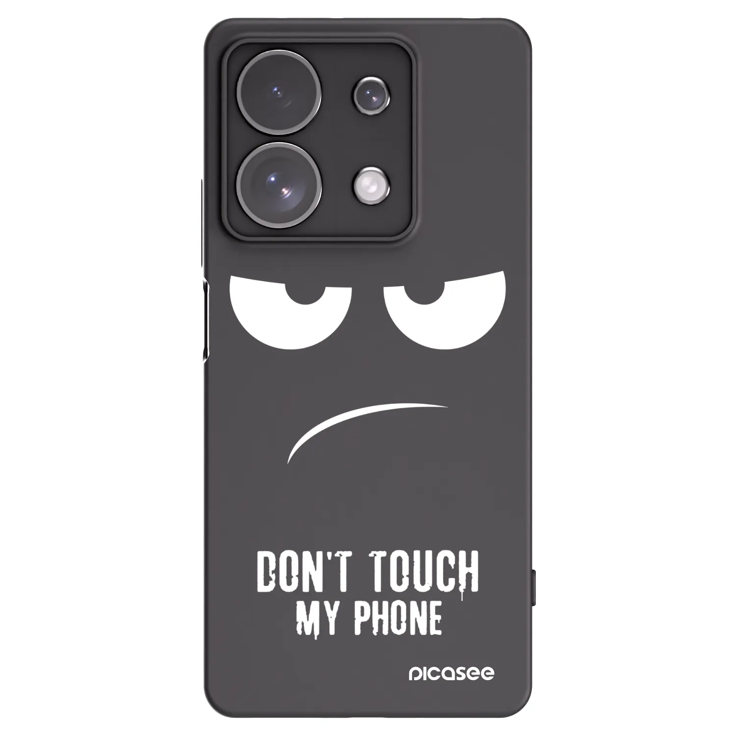 Silikónový čierny obal pre Xiaomi Redmi Note 13 Pro 4G - Nesiahajte mi na telefón