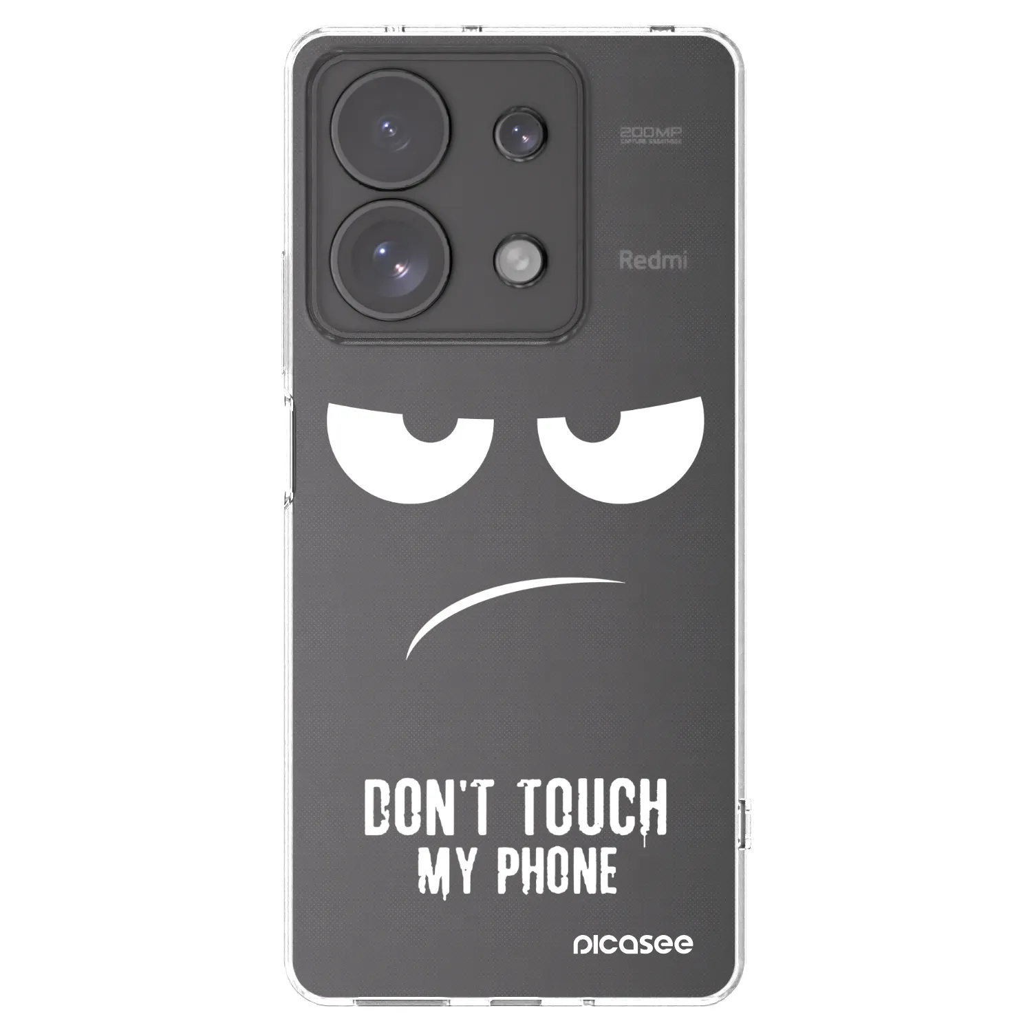 Silikónový prehľadný obal pre Xiaomi Redmi Note 13 Pro 4G - Nesiahajte mi na telefón