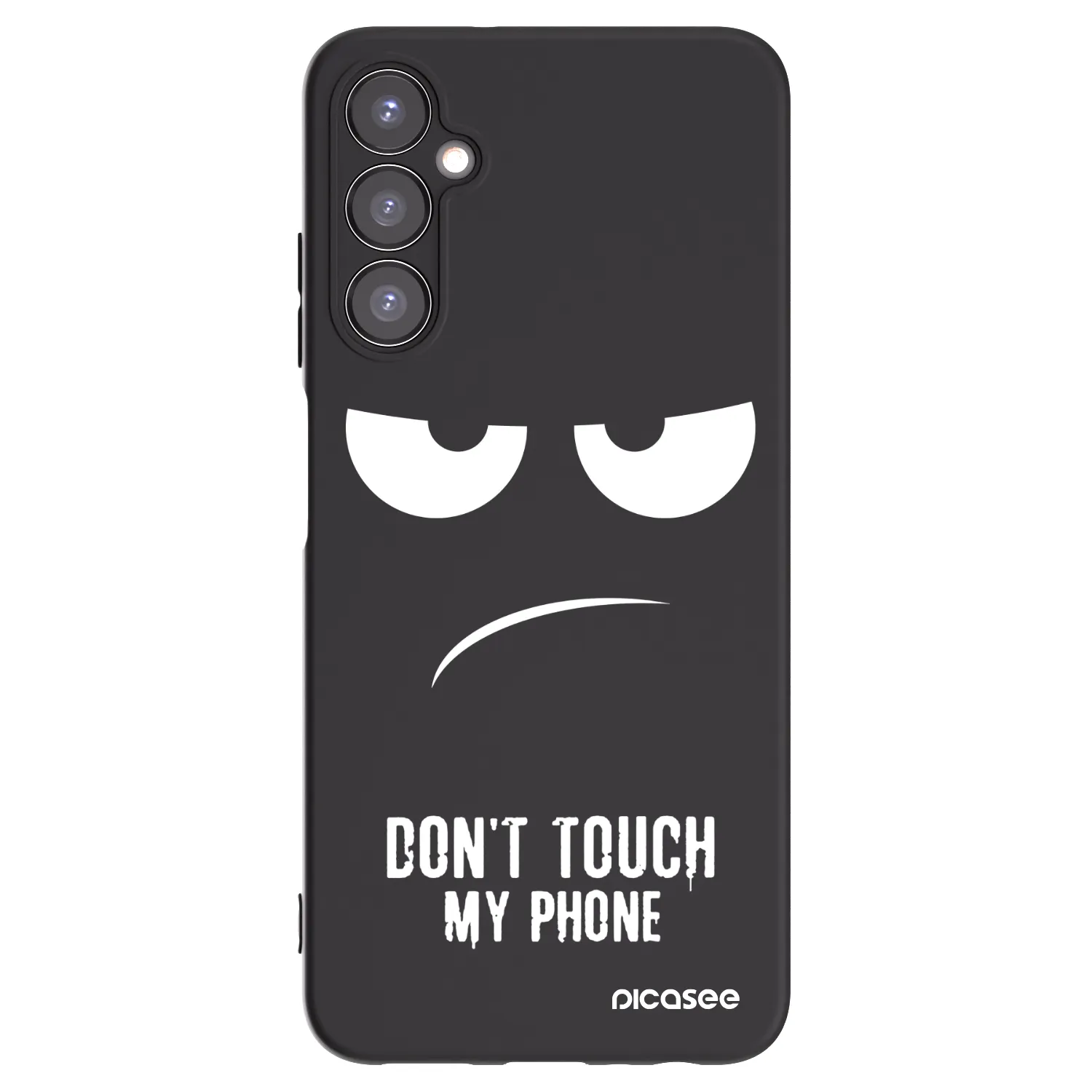 Picasee silikónový čierny obal pre Samsung Galaxy A05s A057G - Nesiahajte mi na telefón