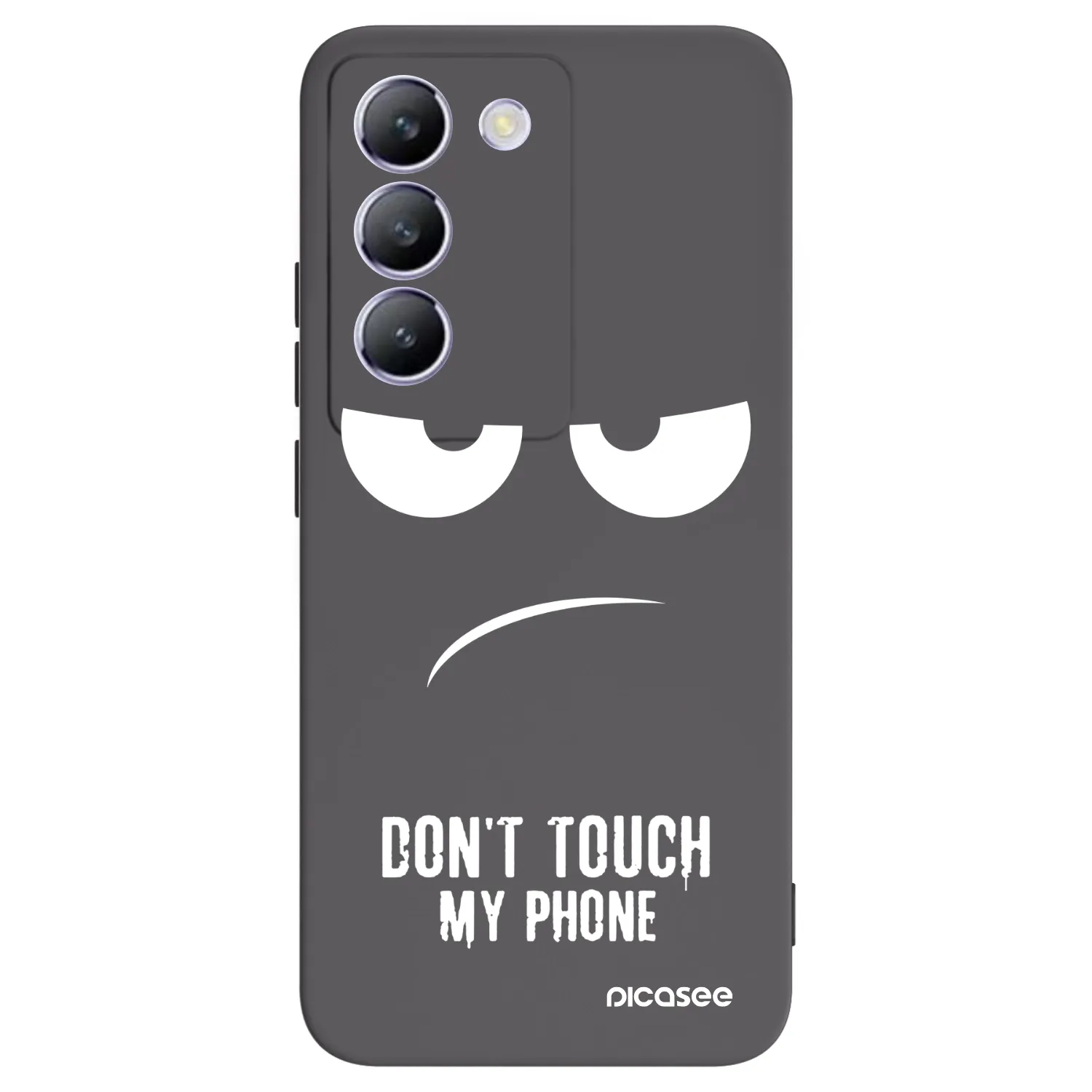 Picasee silikónový čierny obal pre Vivo V40 SE 5G - Nesiahajte mi na telefón