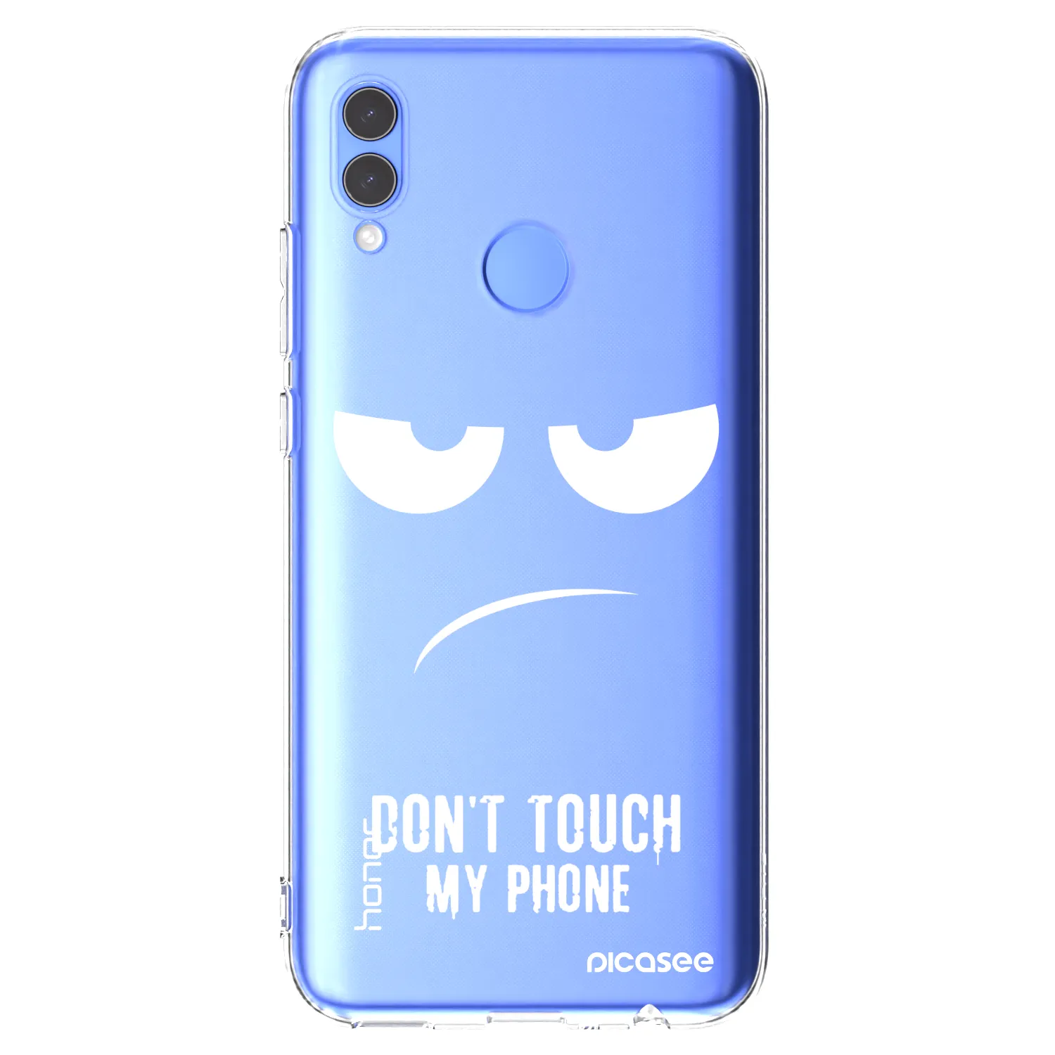 Silikónový prehľadný obal pre Huawei P Smart 2019 - Nesiahajte mi na telefón