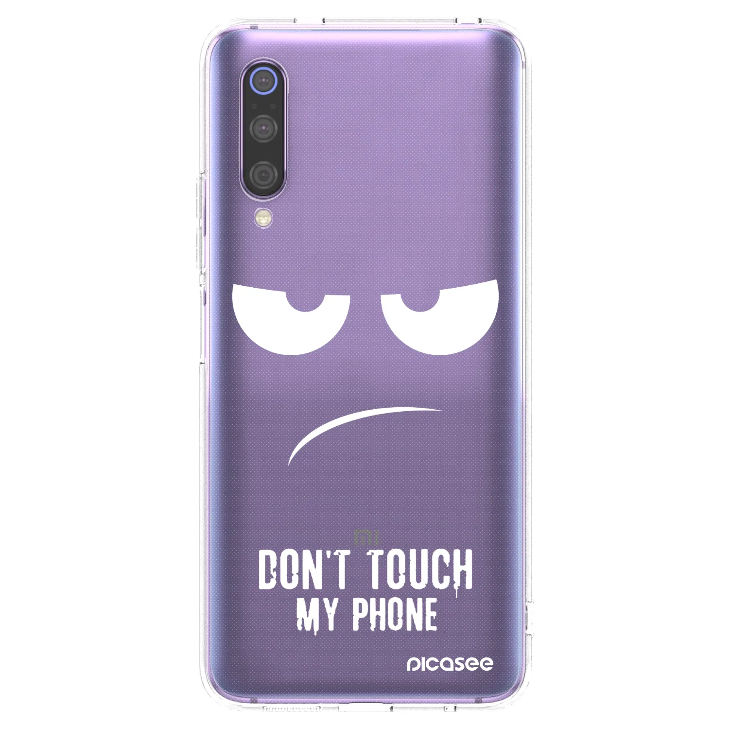 Picasee silikónový prehľadný obal pre Xiaomi Mi 9 - Nesiahajte mi na telefón