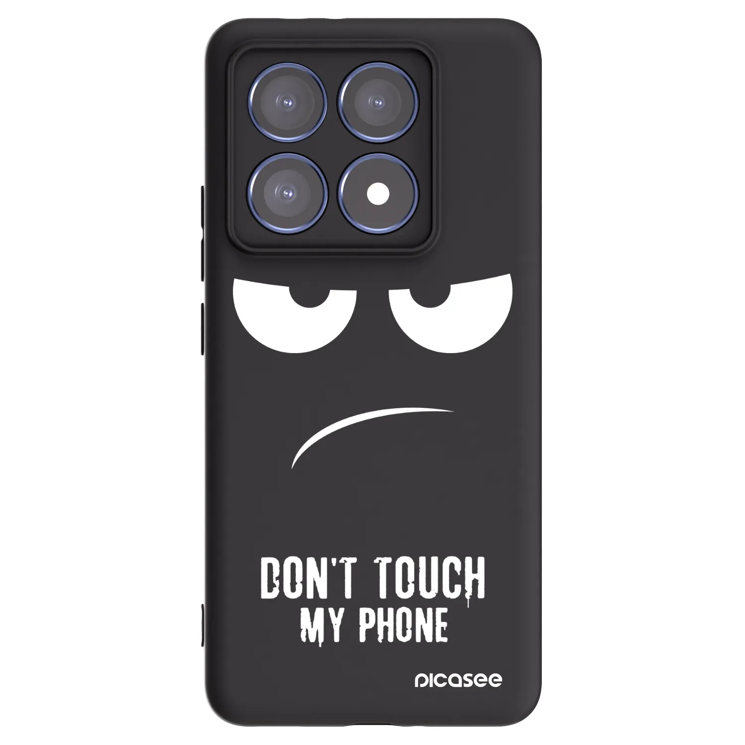 Picasee silikónový čierny obal pre Xiaomi 14T Pro - Nesiahajte mi na telefón