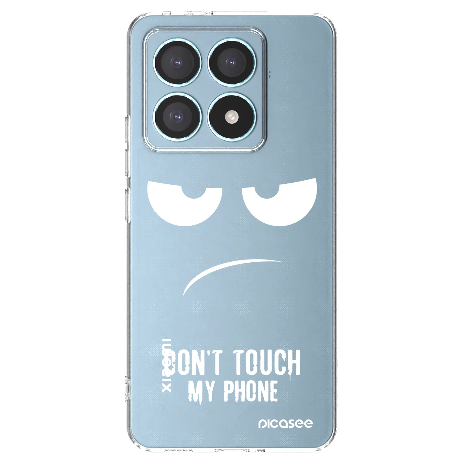 Picasee silikónový prehľadný obal pre Xiaomi 14T Pro - Nesiahajte mi na telefón