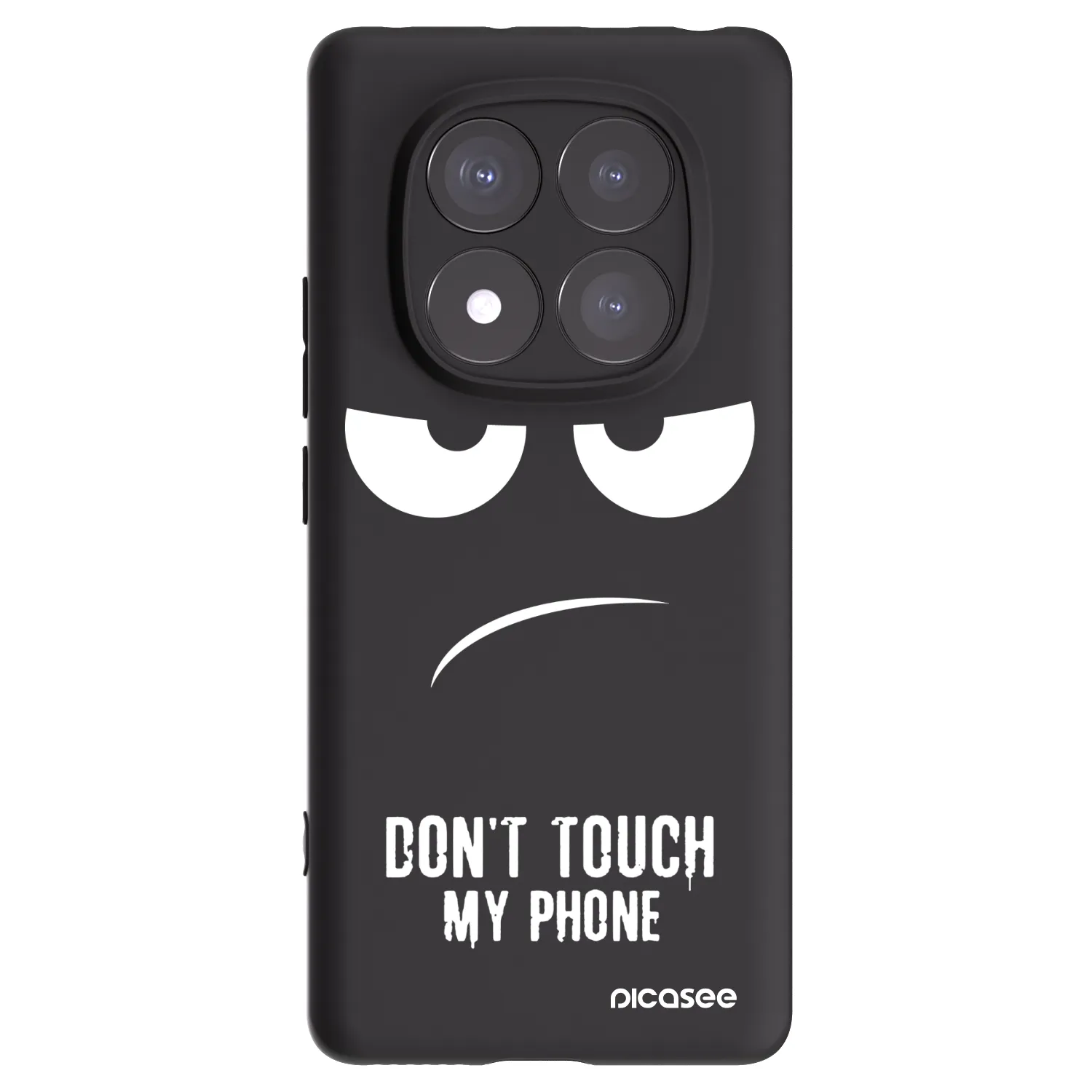 Picasee silikónový čierny obal pre Xiaomi Redmi Note 14 Pro+ 5G - Nesiahajte mi na telefón