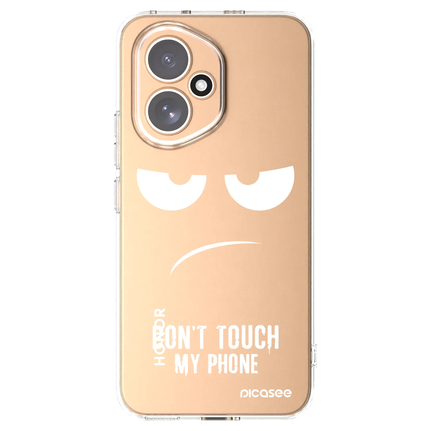 Picasee silikónový prehľadný obal pre Honor 400 5G - Nesiahajte mi na telefón