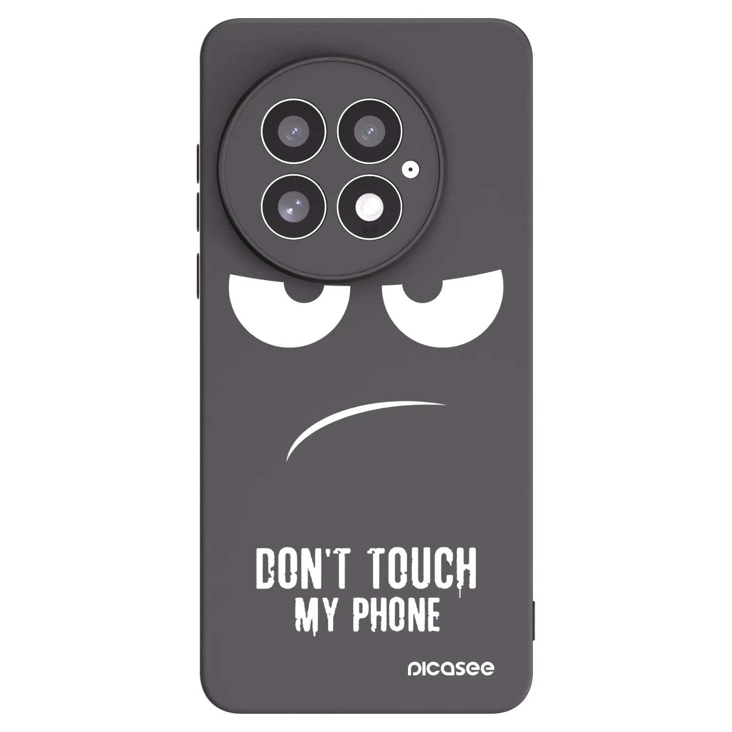 Picasee silikónový čierny obal pre OnePlus 13 5G - Nesiahajte mi na telefón