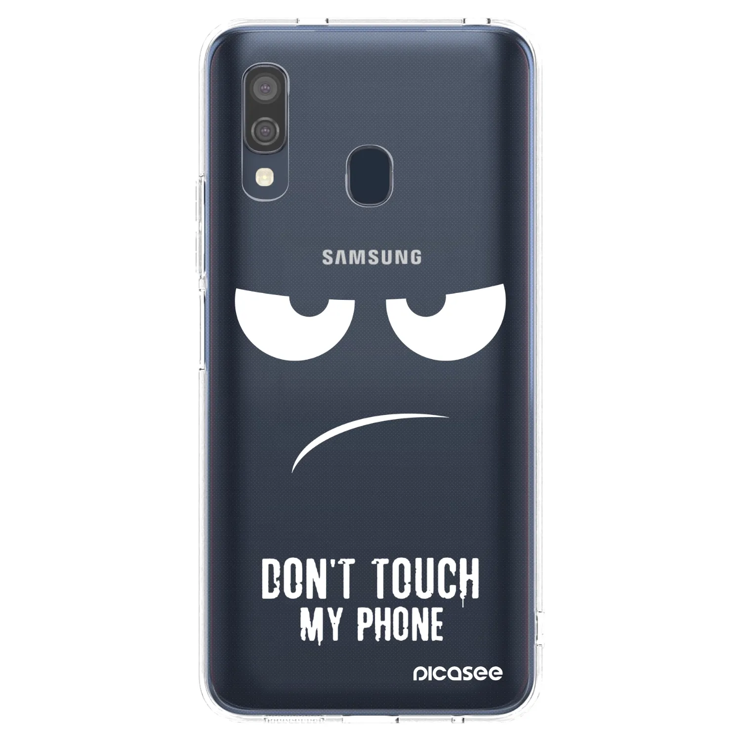 Picasee silikónový prehľadný obal pre Samsung Galaxy A40 A405F - Nesiahajte mi na telefón