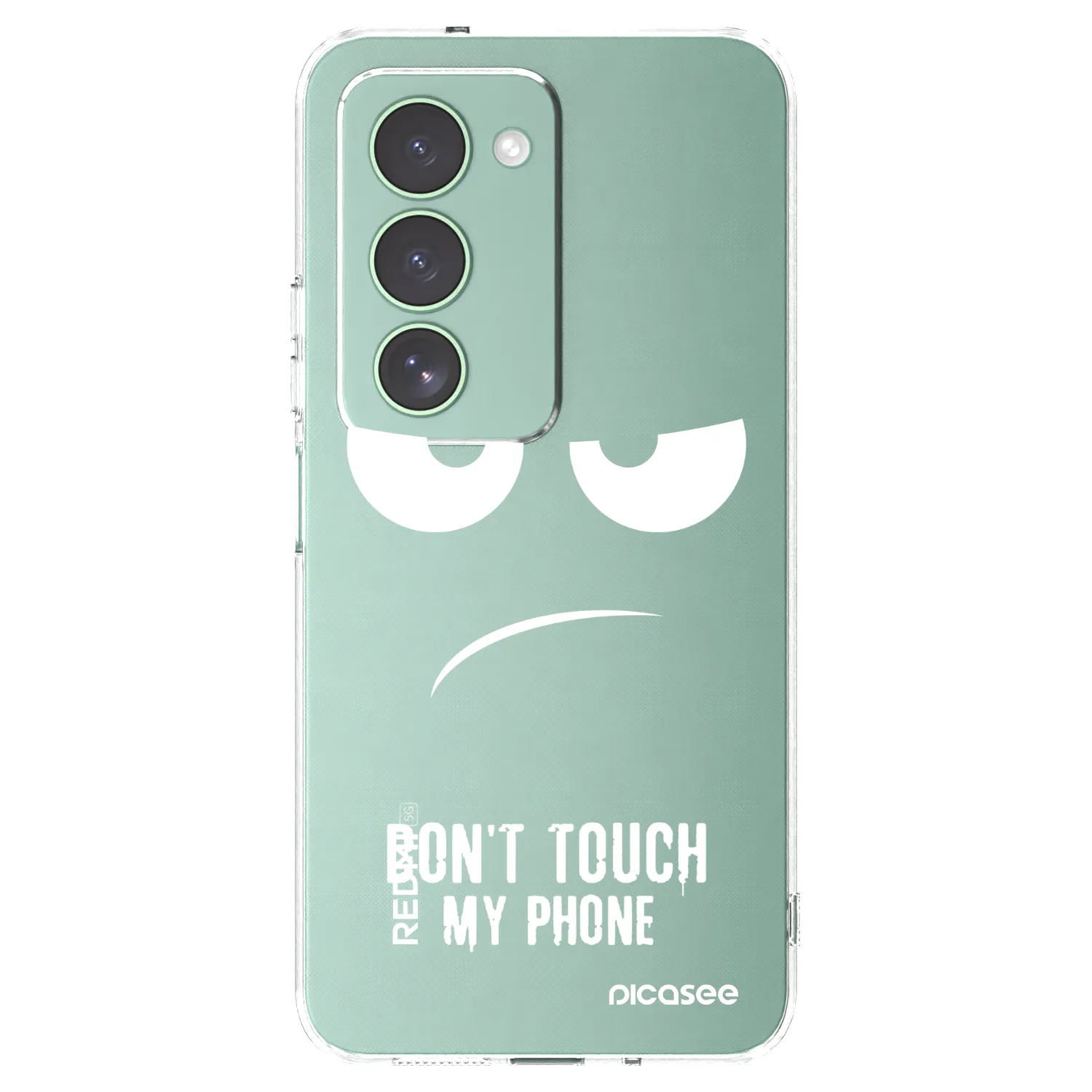 Picasee silikónový prehľadný obal pre Xiaomi Redmi 15 5G - Nesiahajte mi na telefón