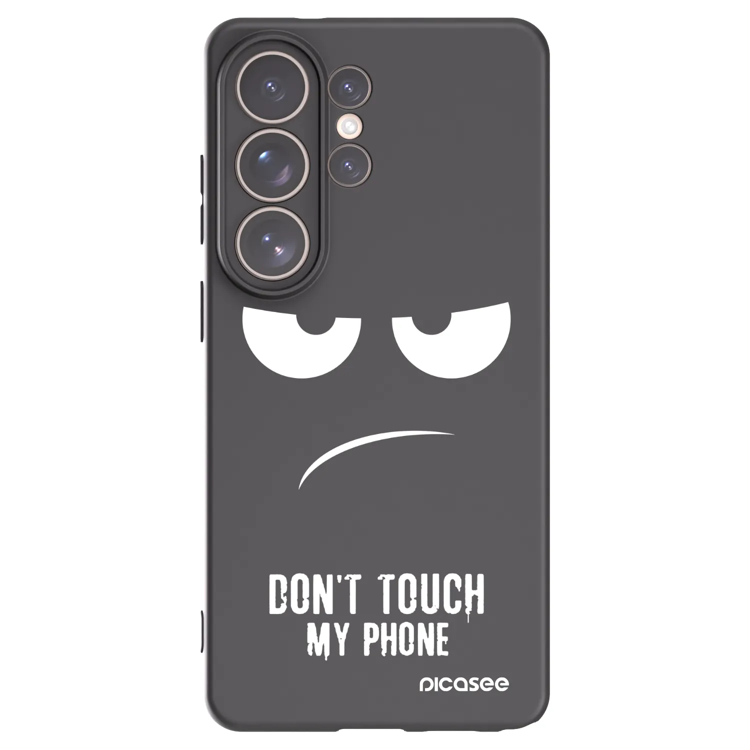 Picasee silikónový čierny obal pre Samsung Galaxy S26 Ultra - Nesiahajte mi na telefón
