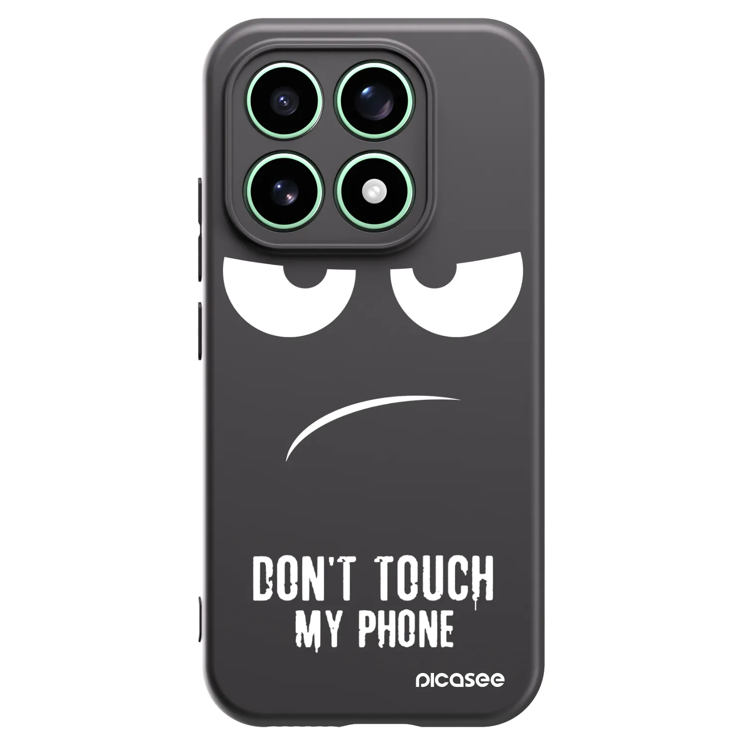 Picasee silikónový čierny obal pre Xiaomi 17 - Nesiahajte mi na telefón