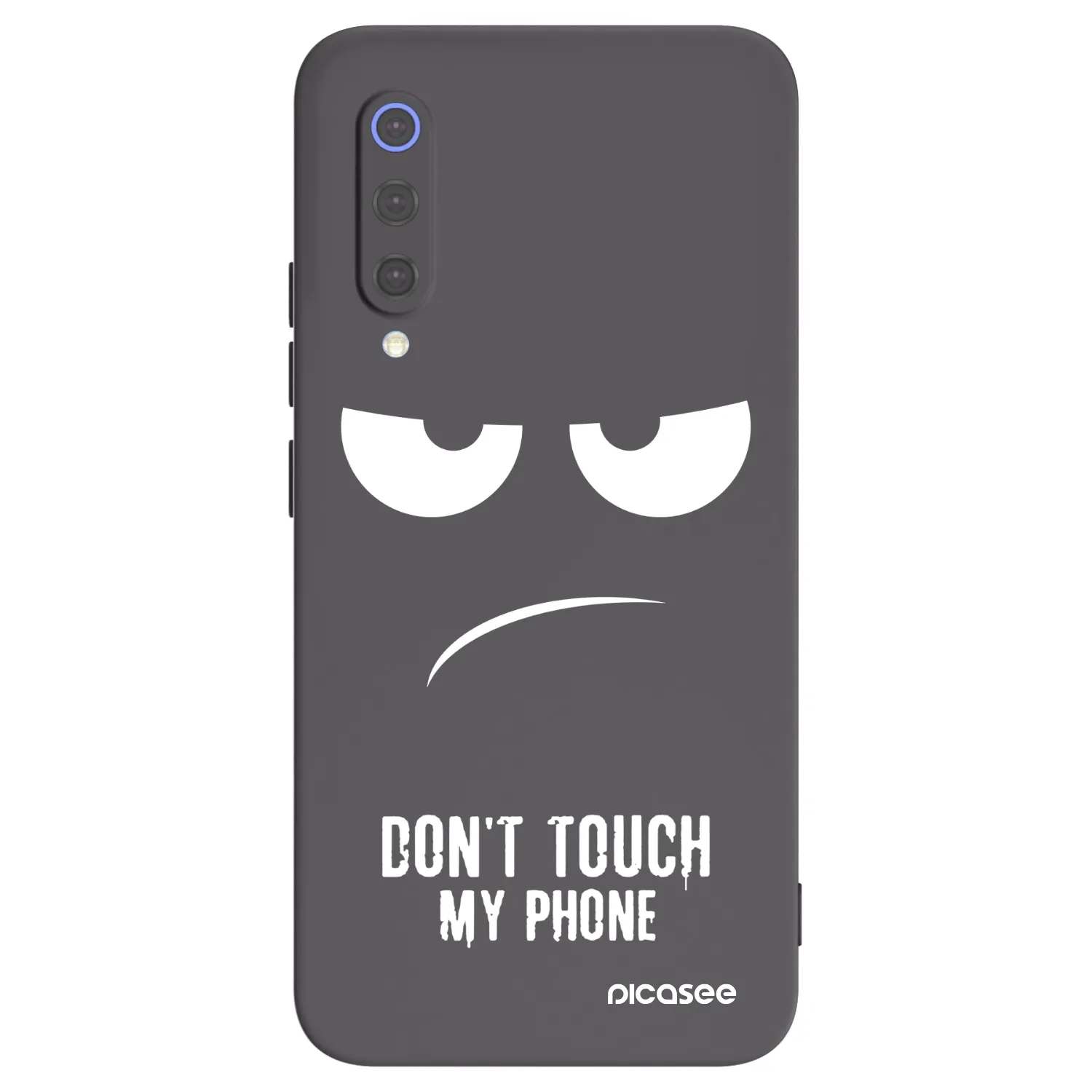 Picasee silikónový čierny obal pre Xiaomi Mi 9 SE - Nesiahajte mi na telefón