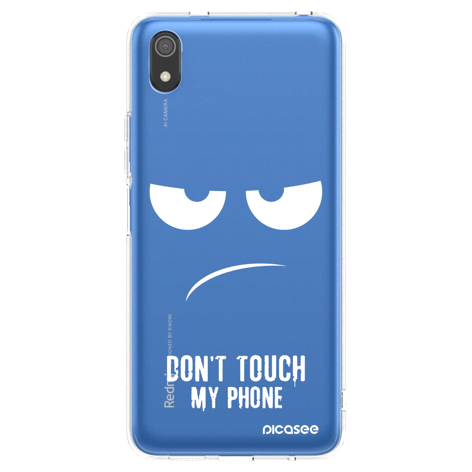Picasee silikónový prehľadný obal pre Xiaomi Redmi 7A - Nesiahajte mi na telefón