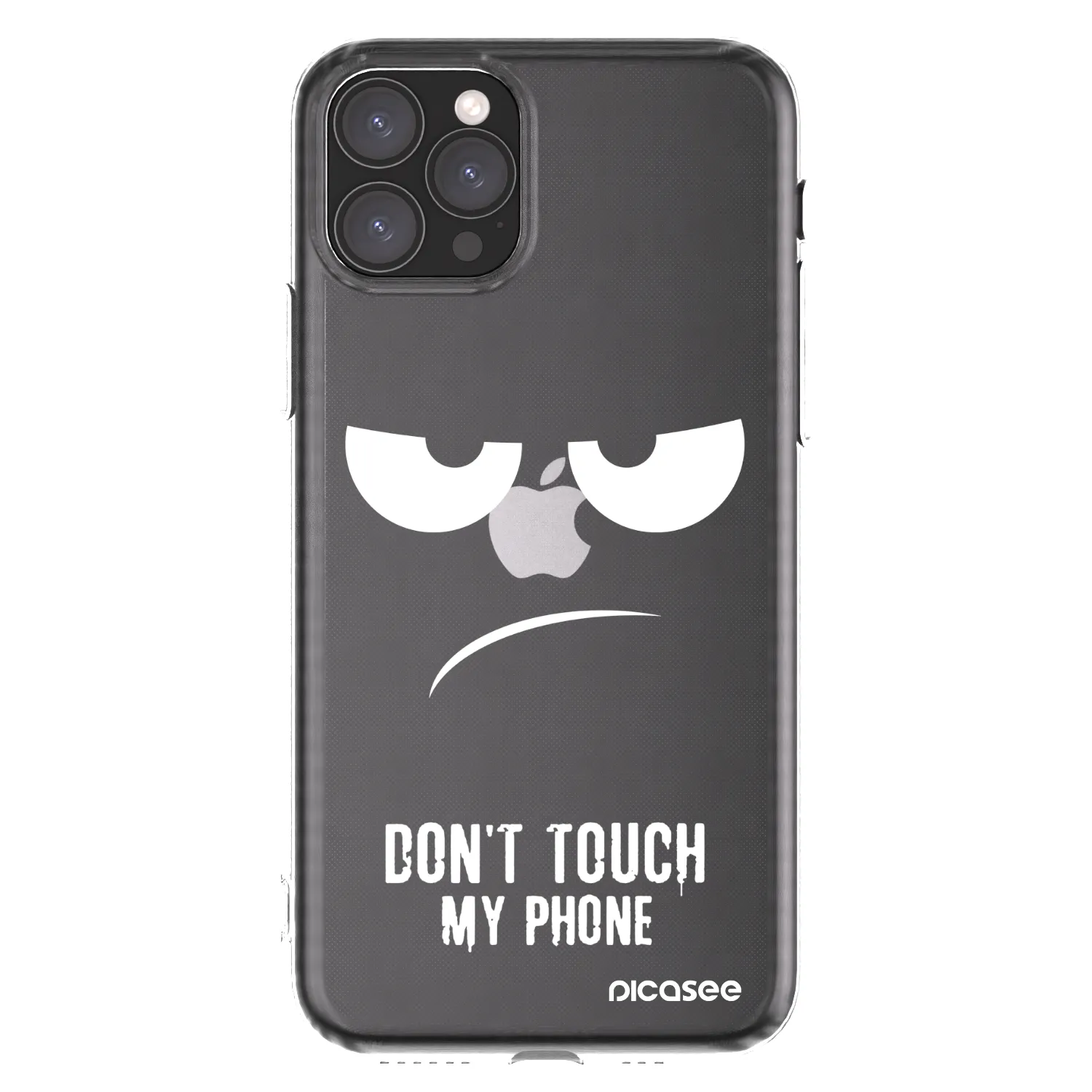 Picasee silikónový prehľadný obal pre Apple iPhone 11 Pro - Nesiahajte mi na telefón