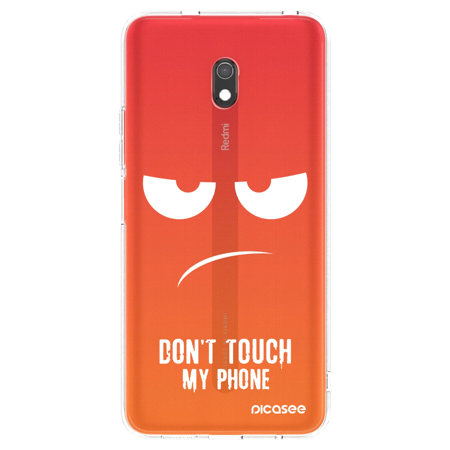 Picasee silikónový prehľadný obal pre Xiaomi Redmi 8A - Nesiahajte mi na telefón
