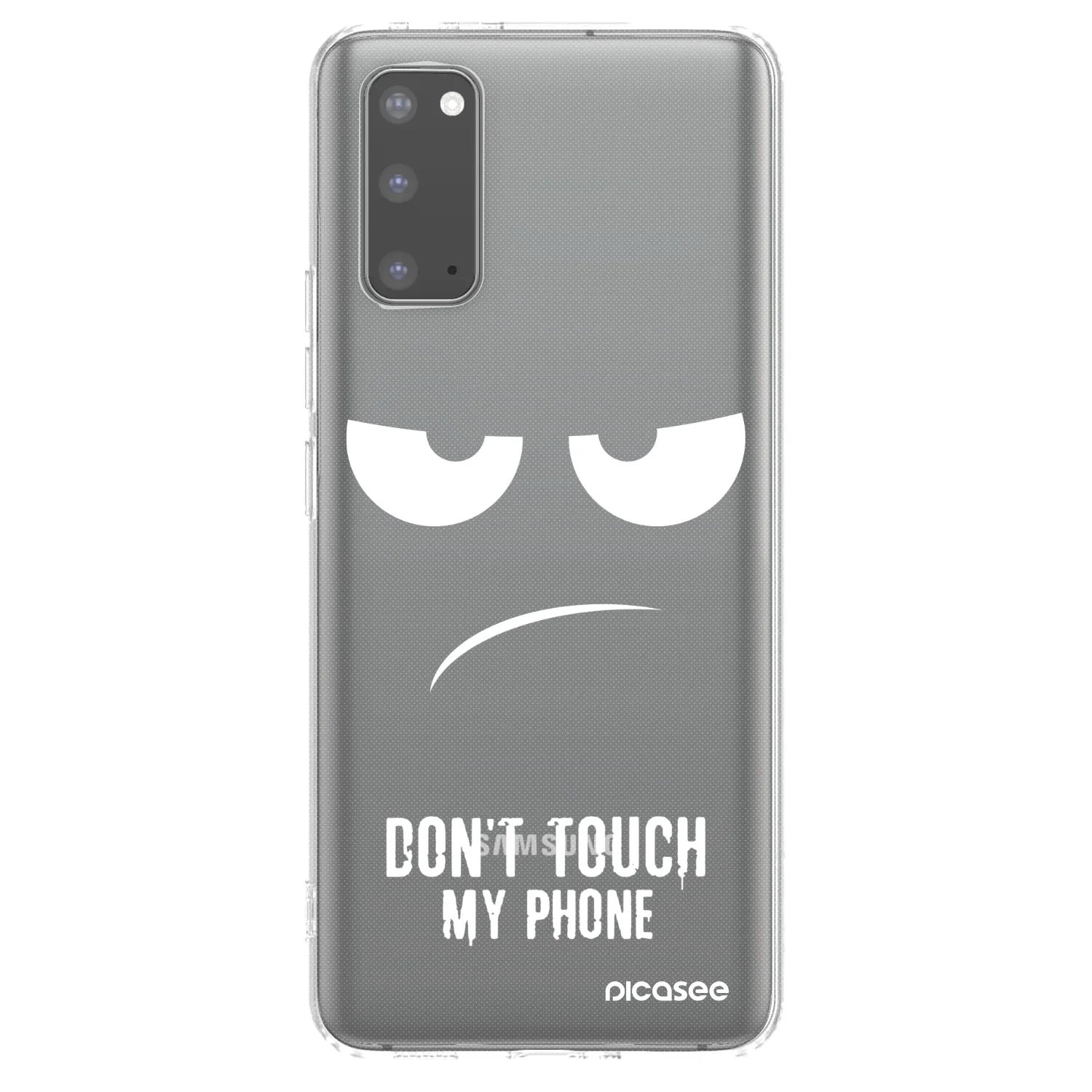 Picasee silikónový prehľadný obal pre Samsung Galaxy S20 G980F - Nesiahajte mi na telefón
