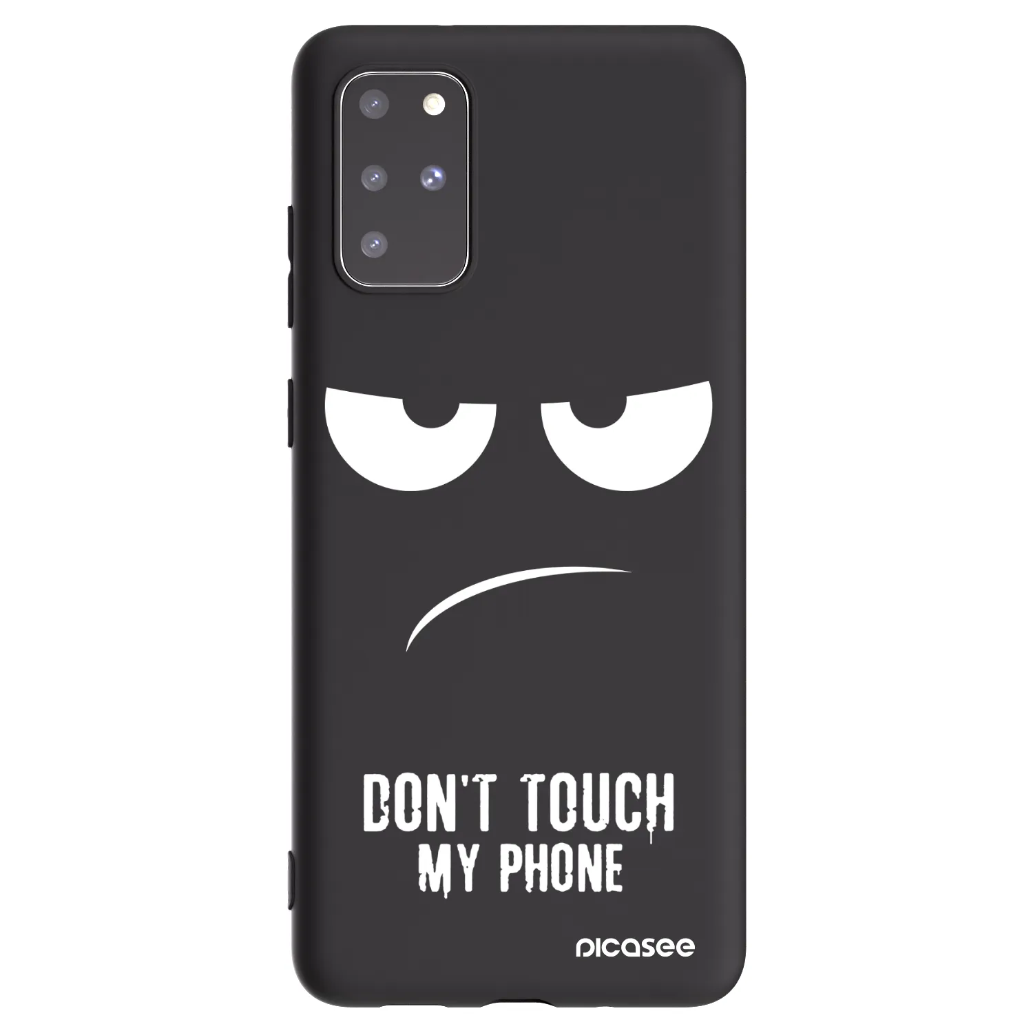 Picasee silikónový čierny obal pre Samsung Galaxy S20+ G985F - Nesiahajte mi na telefón