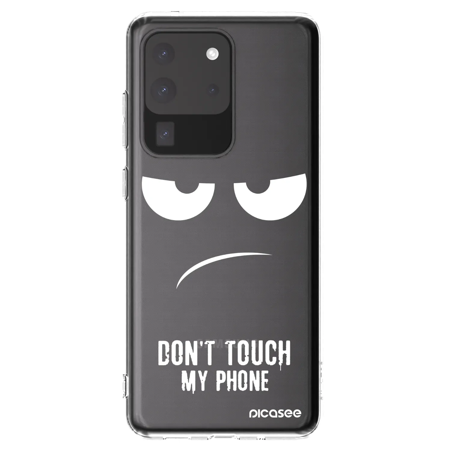 Picasee silikónový prehľadný obal pre Samsung Galaxy S20 Ultra 5G G988F - Nesiahajte mi na telefón