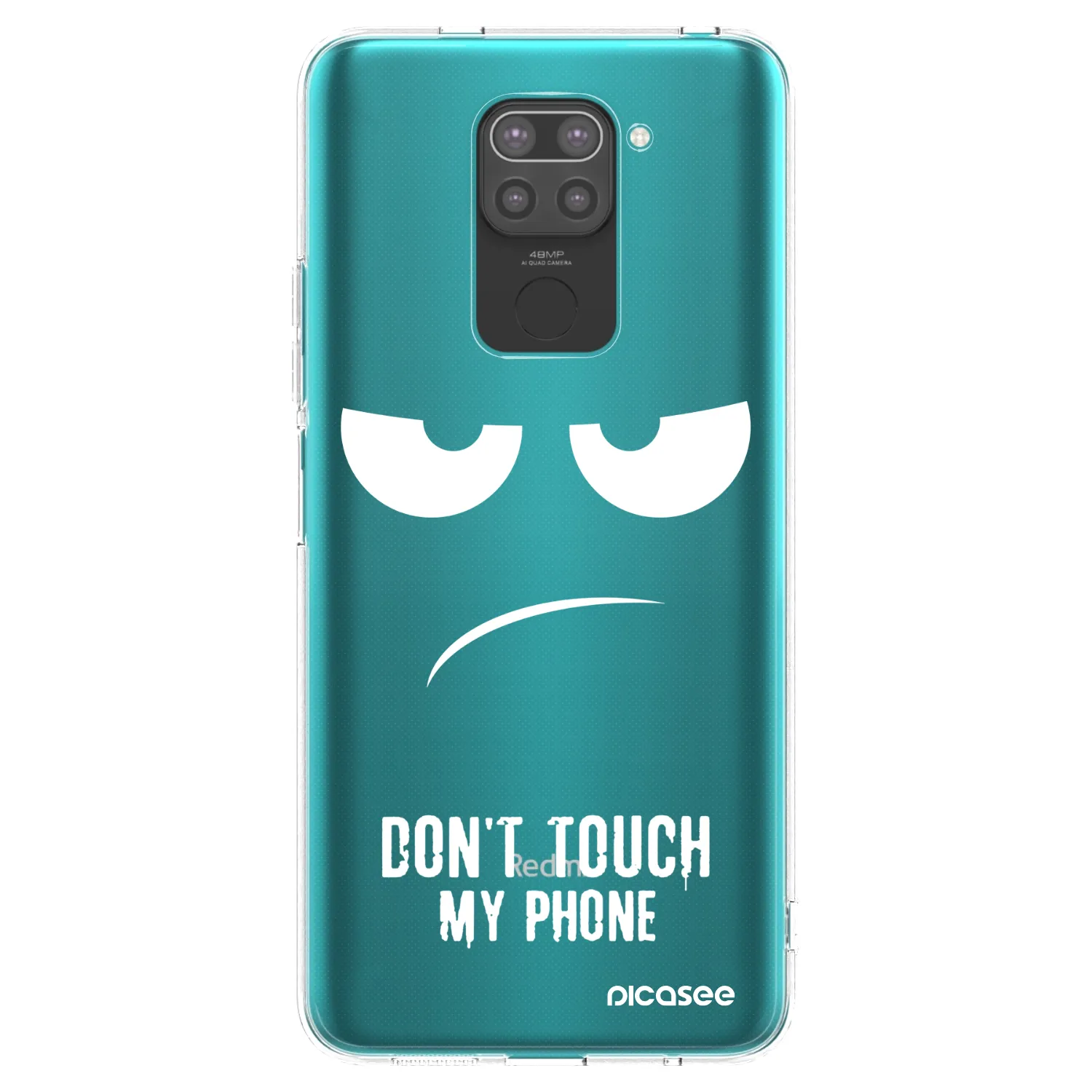 Picasee silikónový čierny obal pre Xiaomi Redmi Note 9 - Nesiahajte mi na telefón
