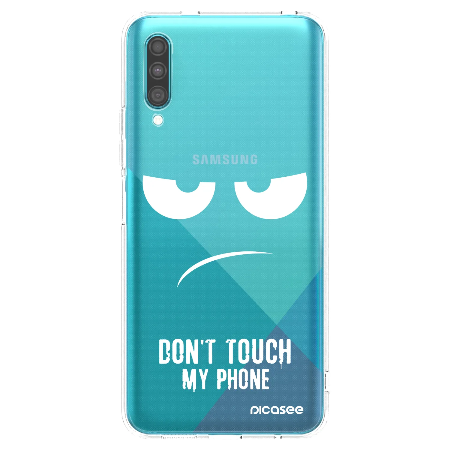 Picasee silikónový prehľadný obal pre Samsung Galaxy A30s A307F - Nesiahajte mi na telefón
