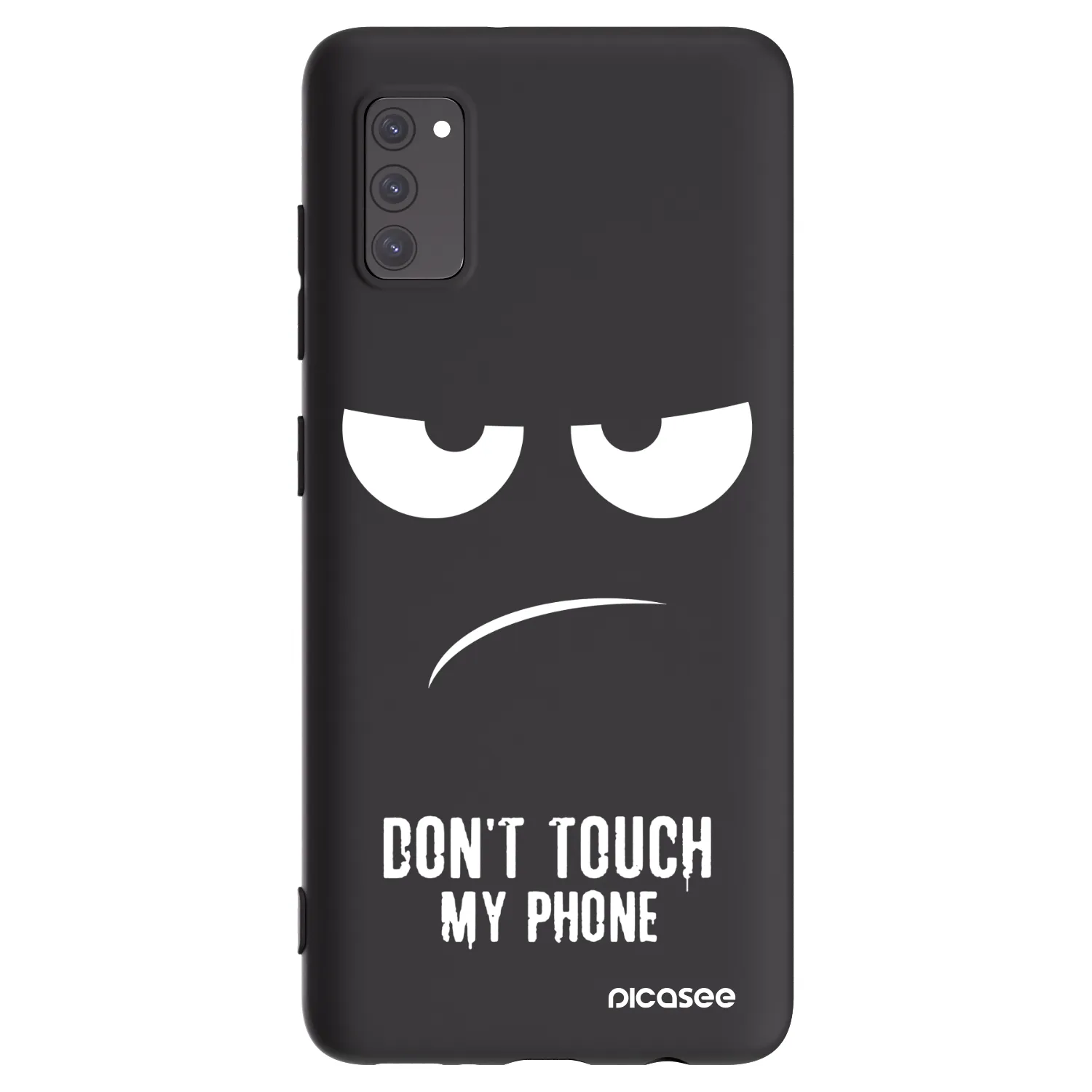 Picasee silikónový čierny obal pre Samsung Galaxy A41 A415F - Nesiahajte mi na telefón