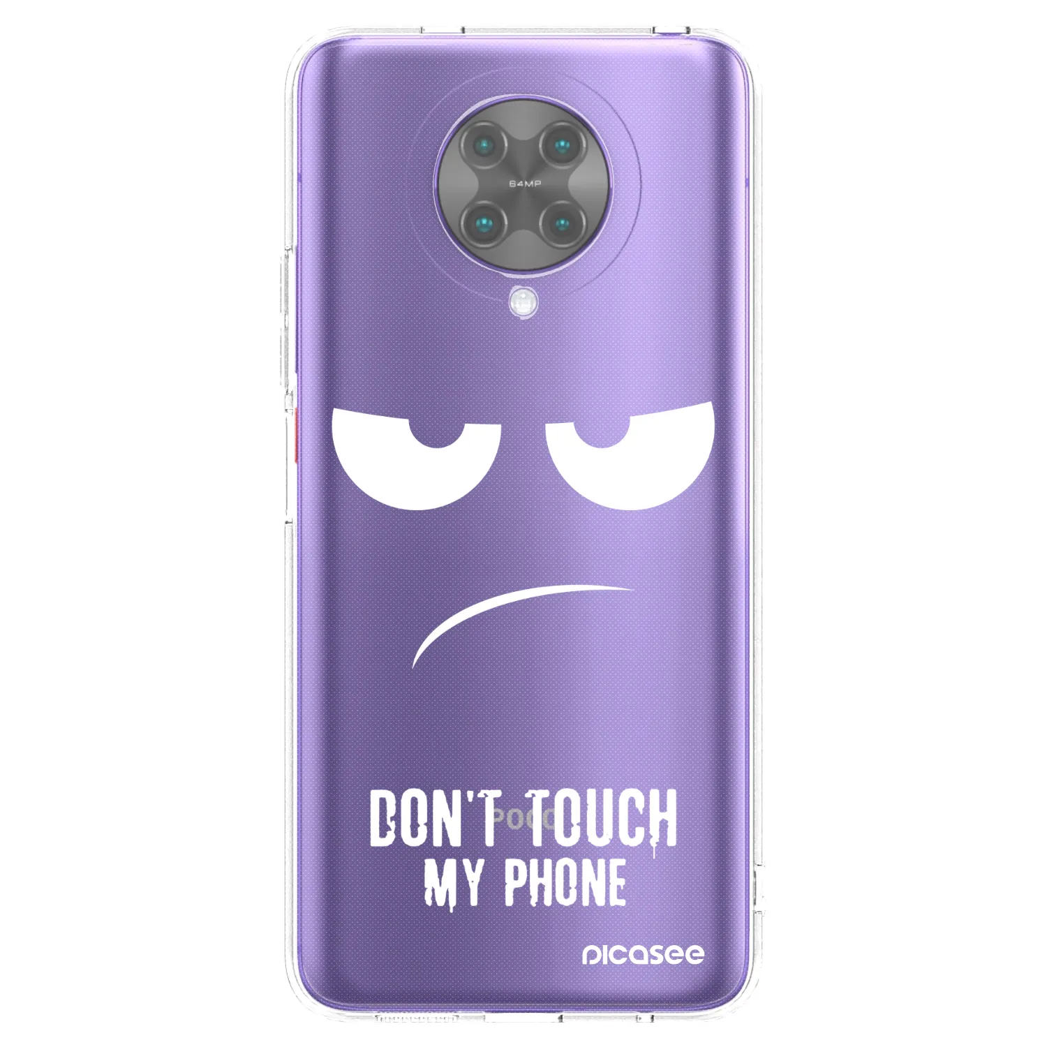 Silikónový prehľadný obal pre Xiaomi Poco F2 Pro - Nesiahajte mi na telefón