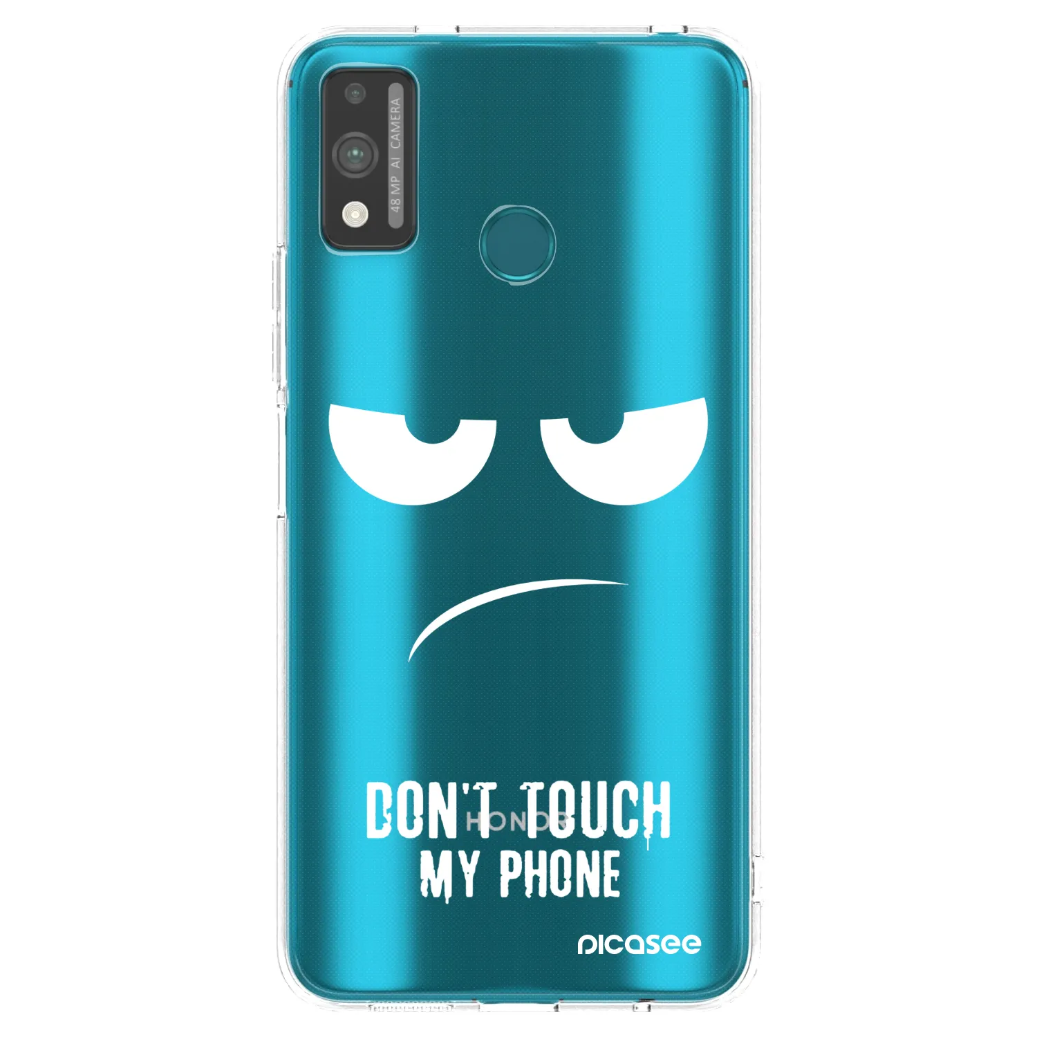 Picasee silikónový prehľadný obal pre Honor 9X Lite - Nesiahajte mi na telefón