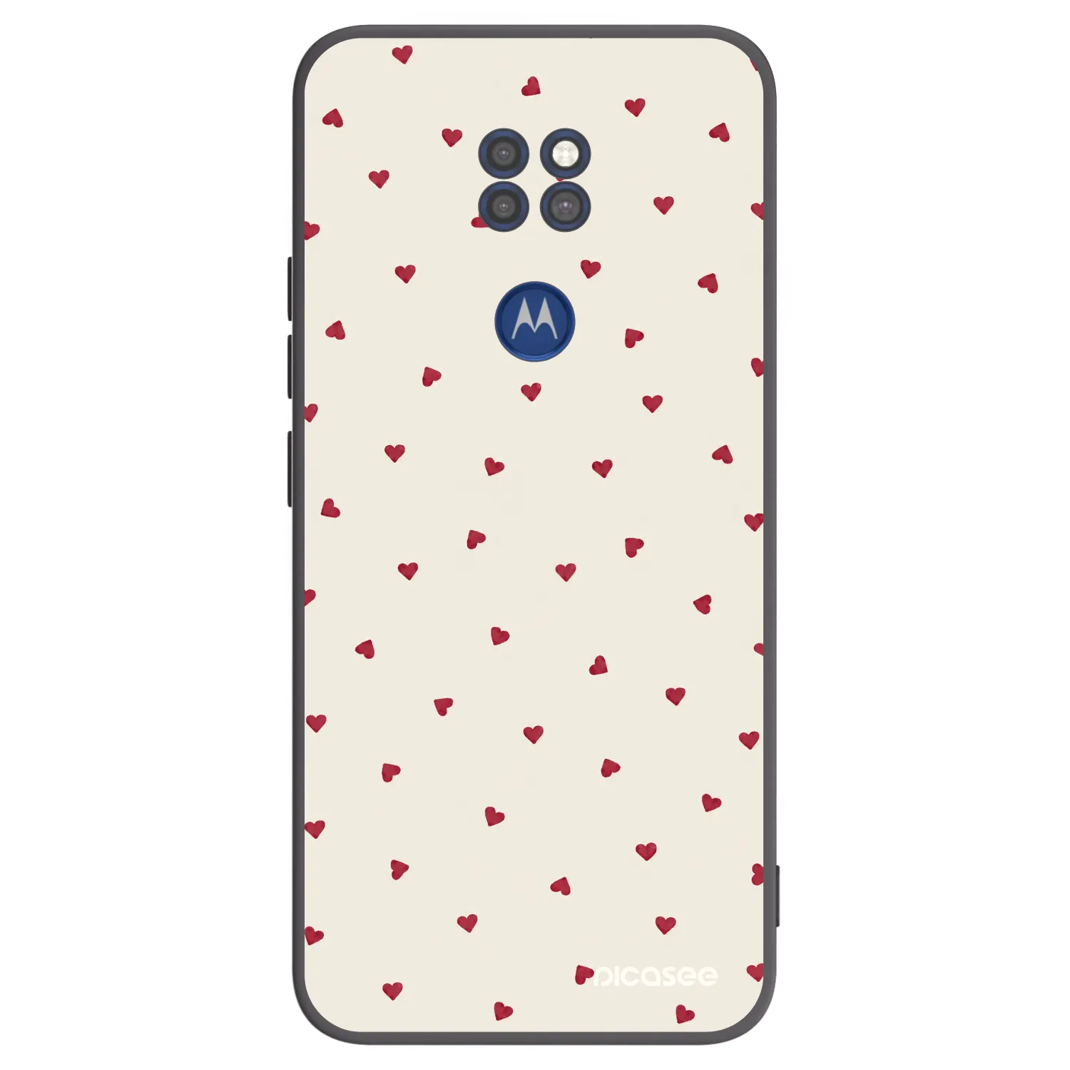 Picasee silikónový čierny obal pre Motorola Moto G9 Play - Little Love