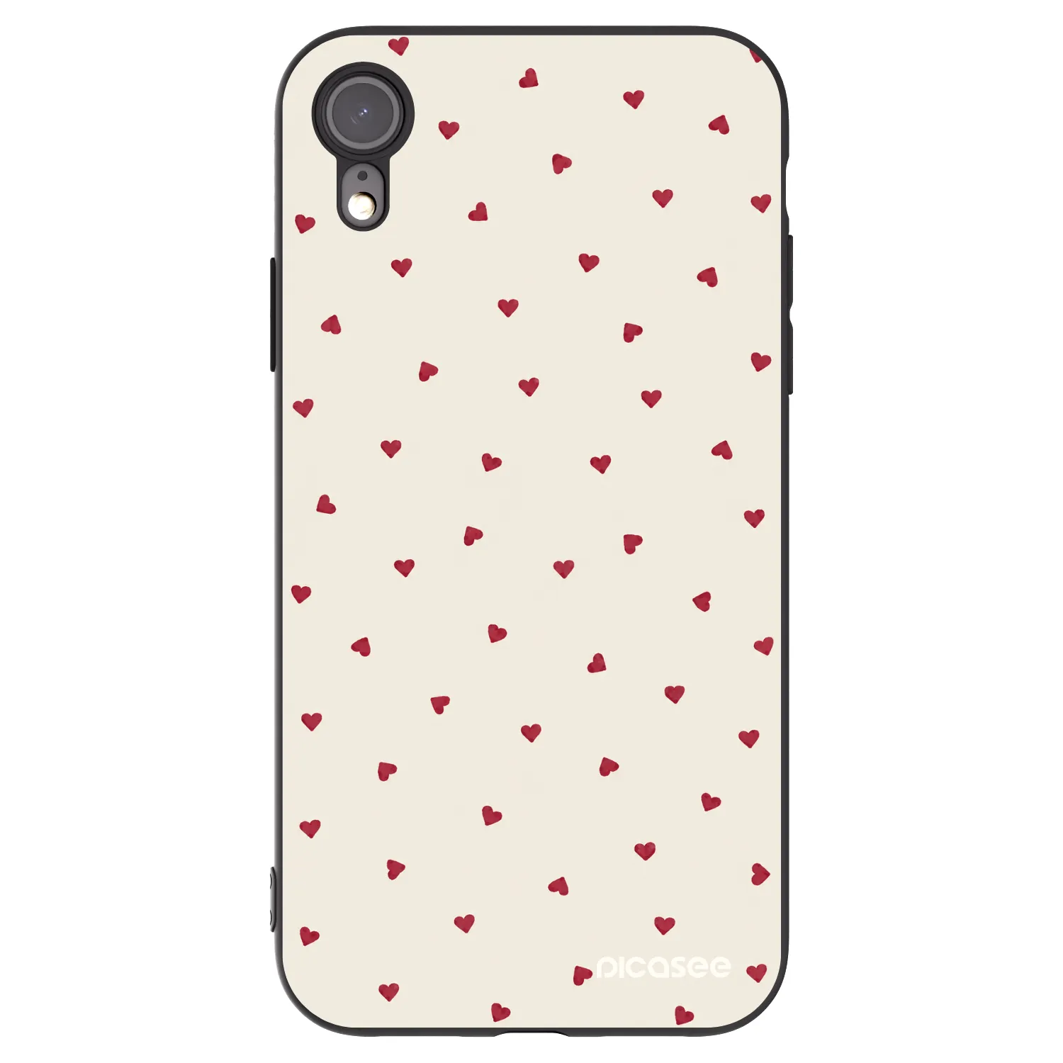 Picasee silikónový čierny obal pre Apple iPhone XR - Little Love